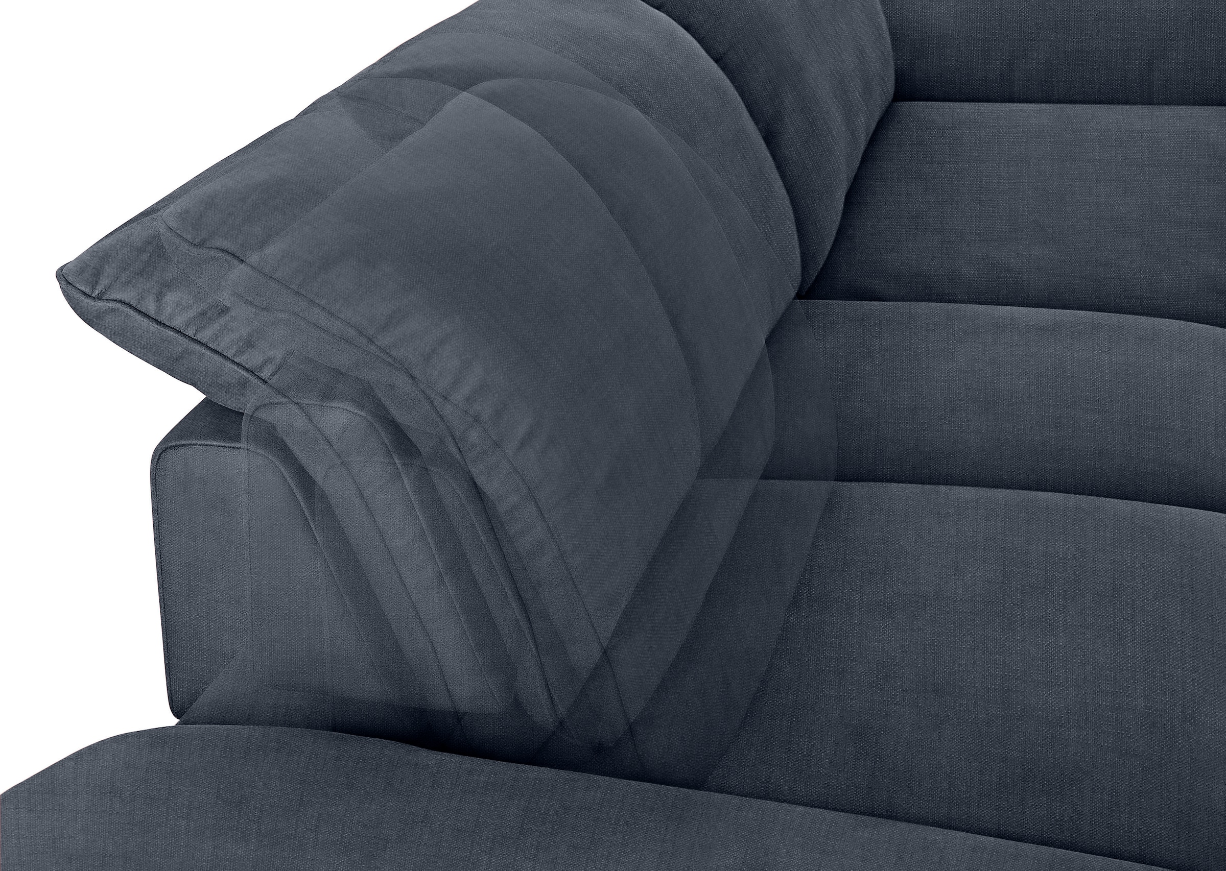 W.SCHILLIG Ecksofa »enjoy&MORE, Designsofa, elegant und bequem, L-Form«, Sitztiefenverstellung, Füße schwarz pulverbeschichtet, Breite 310 cm