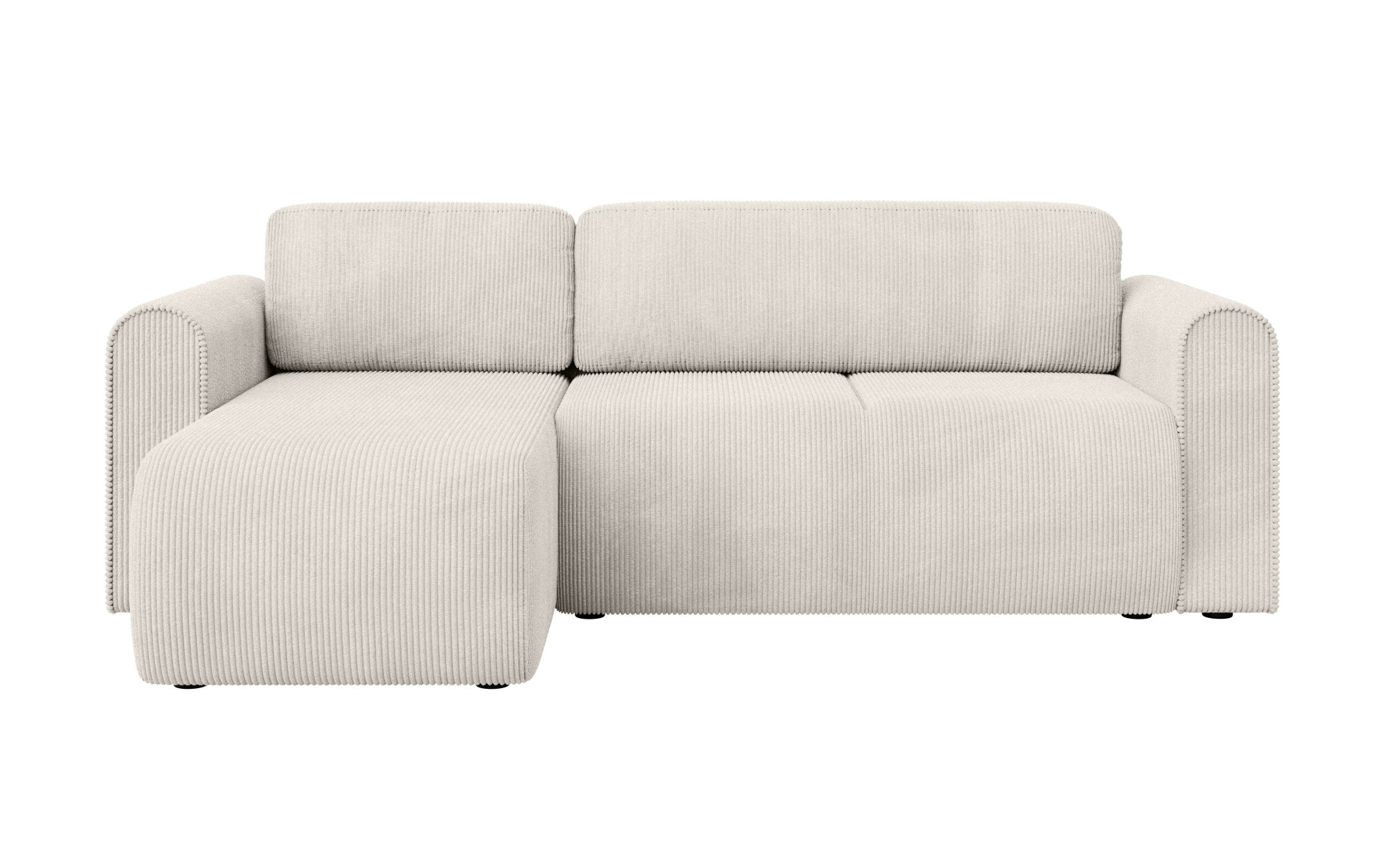INOSIGN Ecksofa »Zacharia wahlweise Schlafsofa mit Bettkasten, B/T/H 250/166/86 cm«, L-Form mit Wellenunterfederung, Recamiere beidseitig montierbar