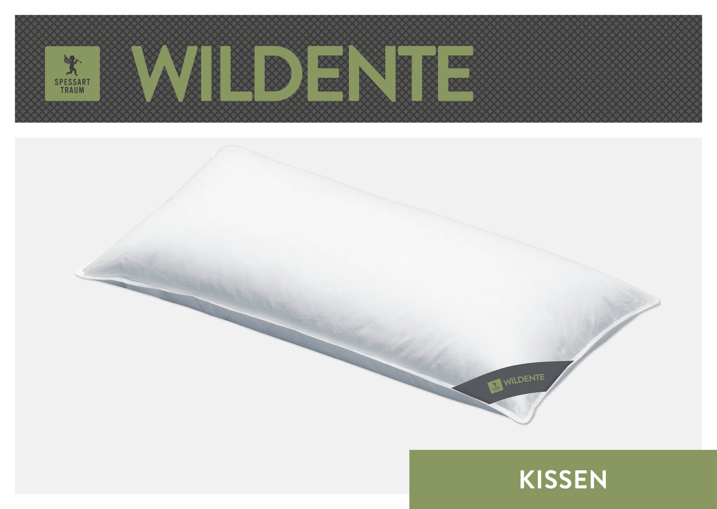SPESSARTTRAUM Federkissen »Wildente«, (1 St.), Kopfkissen 40x80cm & weitere Größen