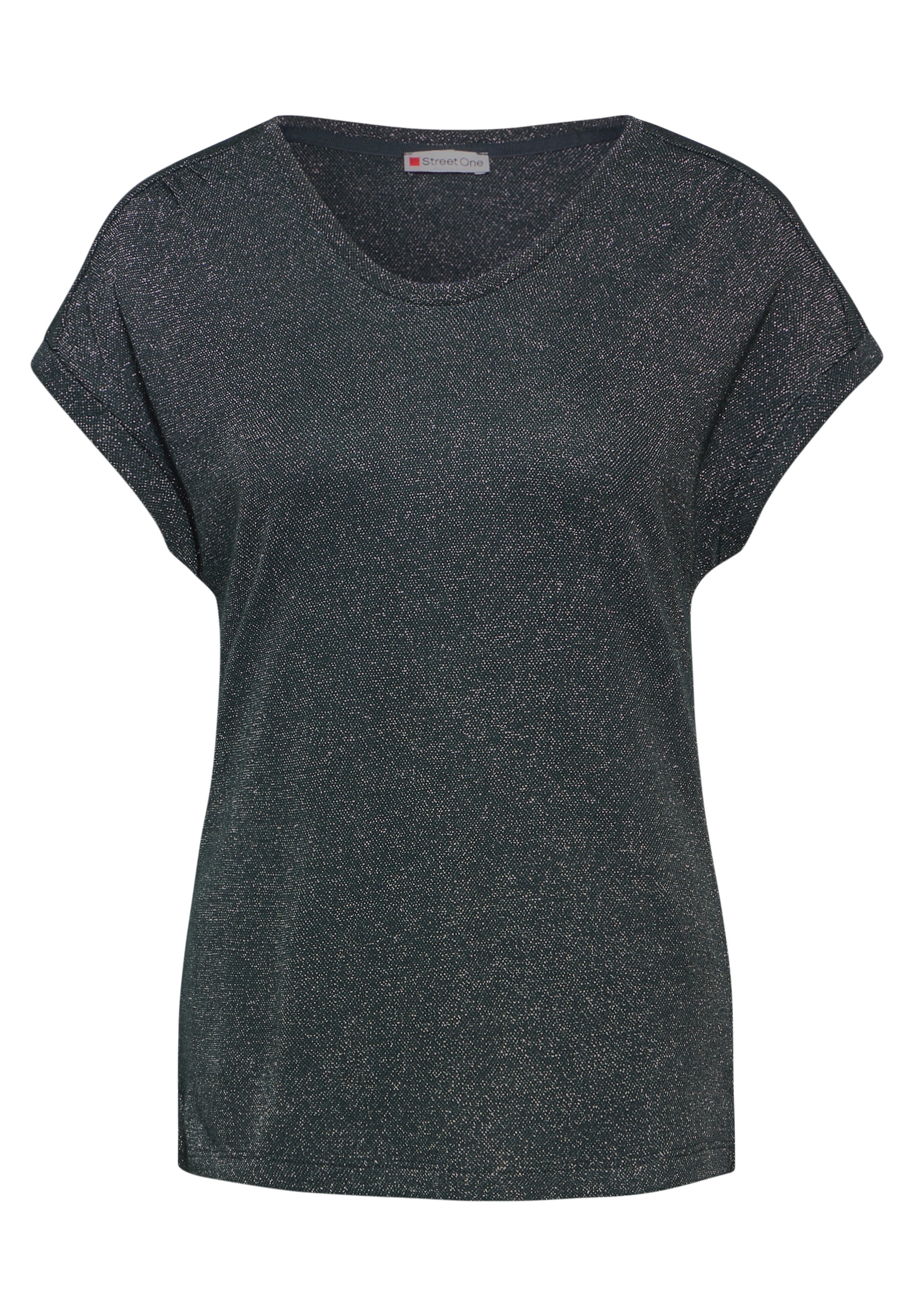STREET ONE Shirttop, im Glanz-Look
