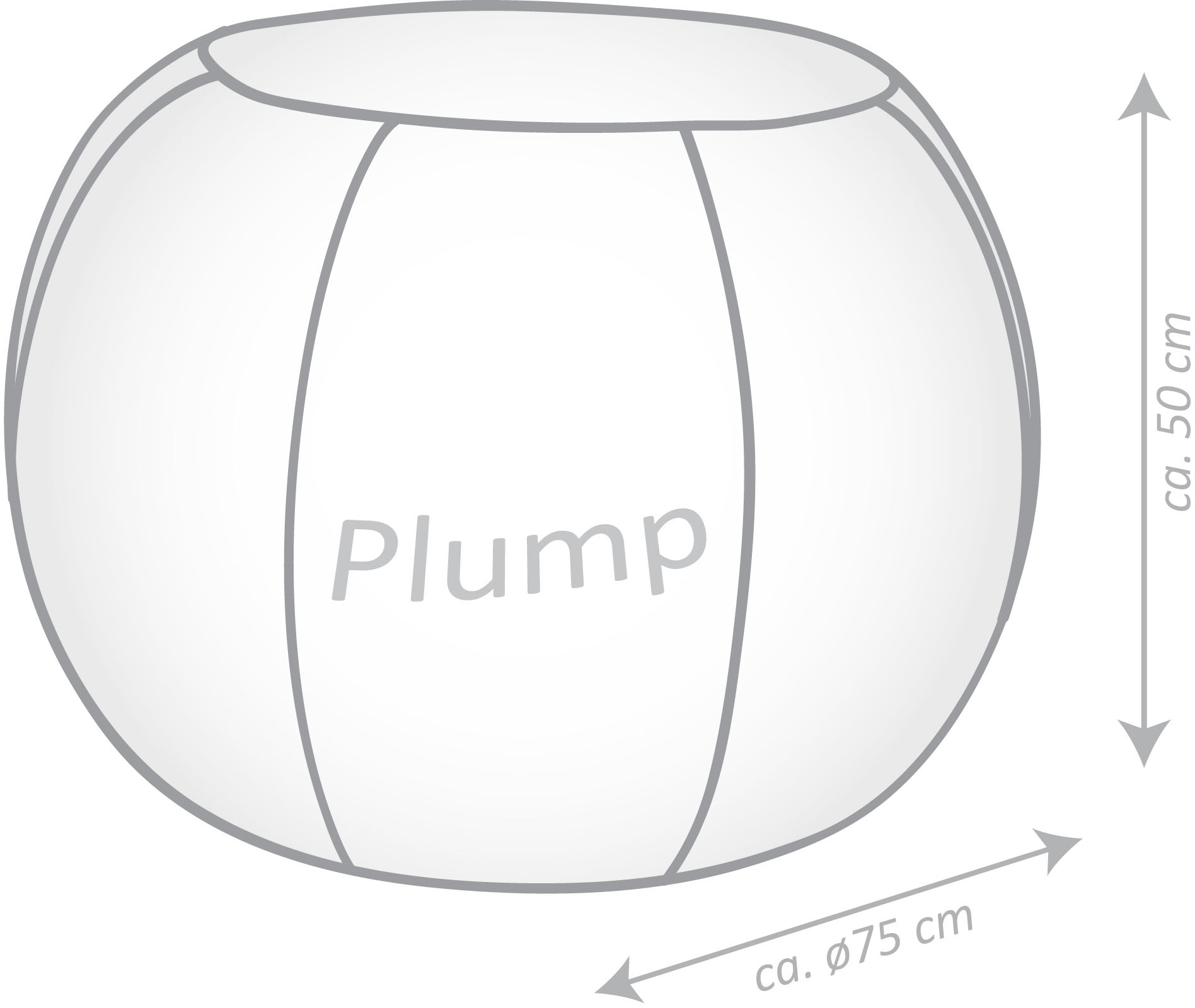 Magma Heimtex Sitzsack »Plump MARLA«, (1 St.)