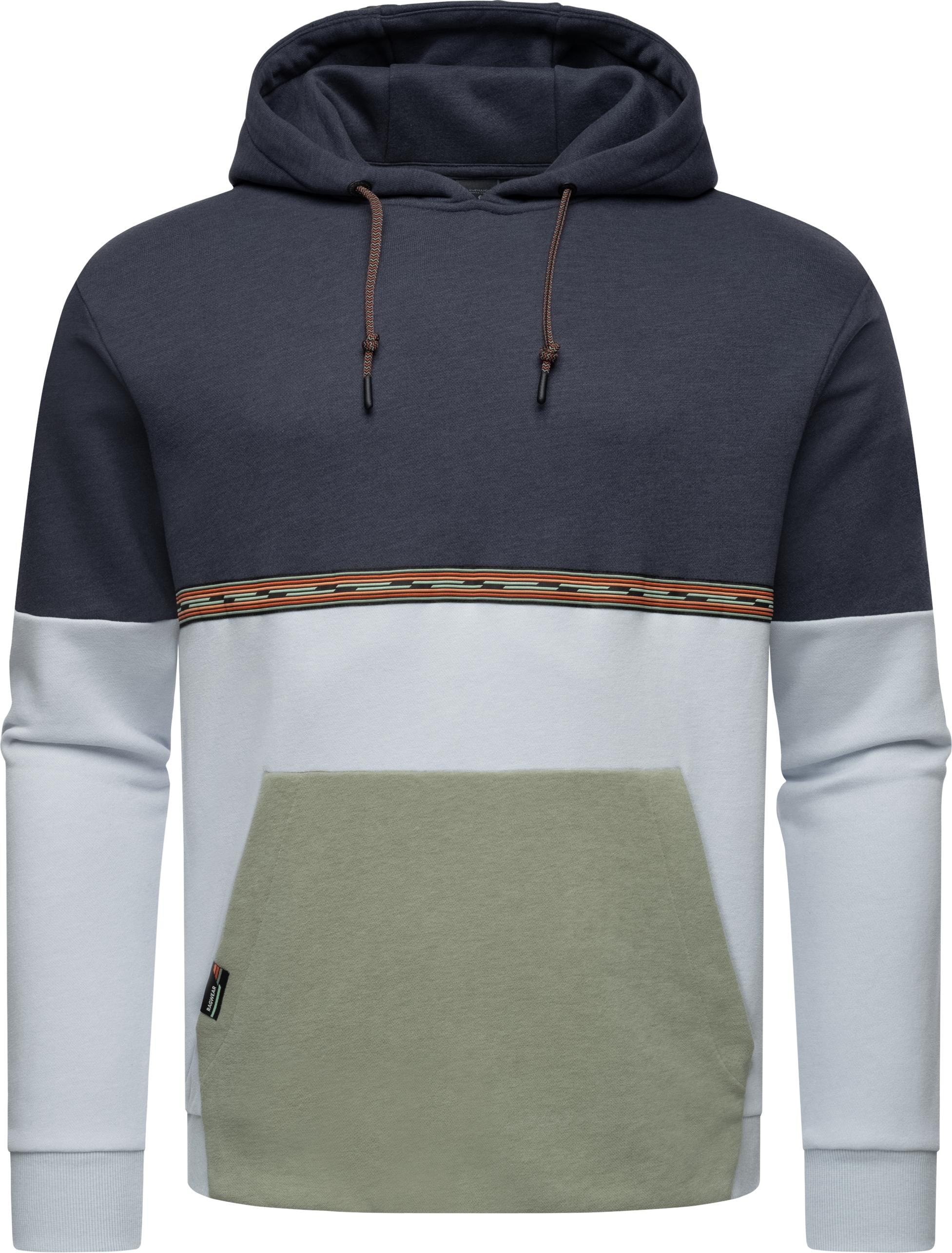 Hoodie »Blocky Hoody«, Sportlicher Herren Kapuzenpullover mit Blockstreifen