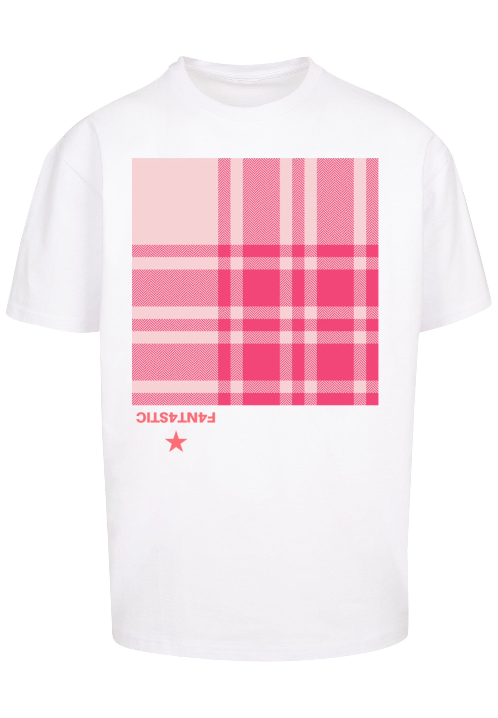 F4NT4STIC T-Shirt »Karo Pink«, Print
