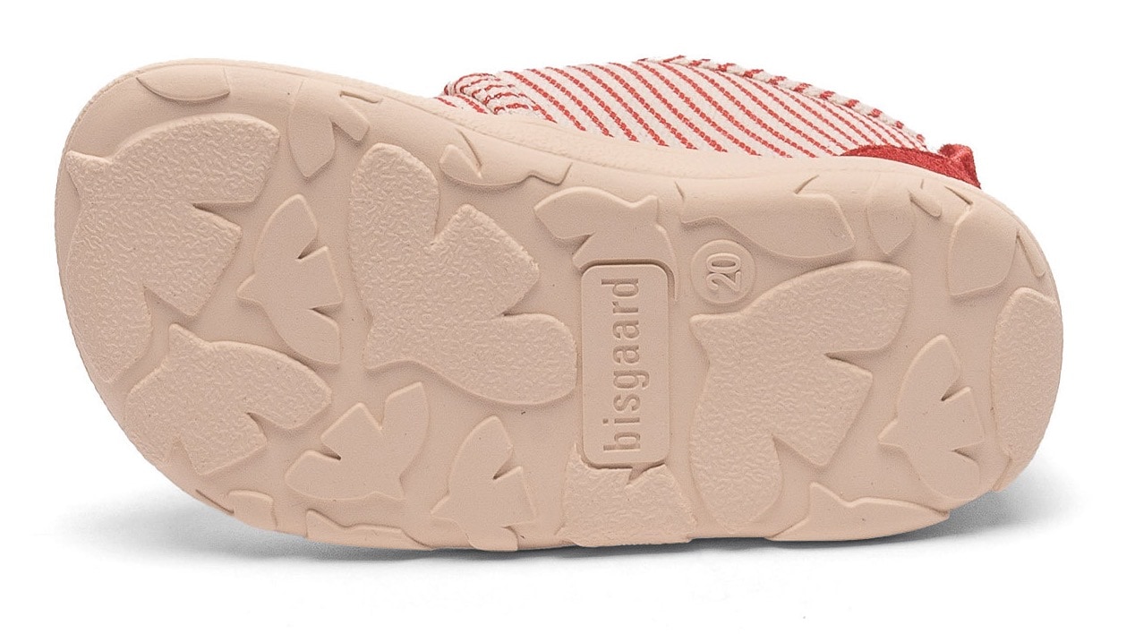 Bisgaard Hausschuh »barefoot basic Weite: normal«, Barfußschuh, Babyschuh mit Klett, Größenschablone zum Download