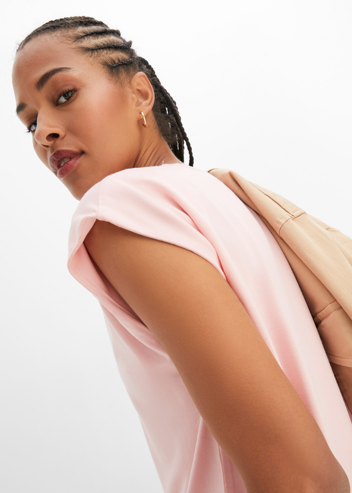 Thumbnail - bonprix T-Shirt "T-Shirt aus softer Viskose" lässig geschnittene Passform, angeschnittene Ärmel