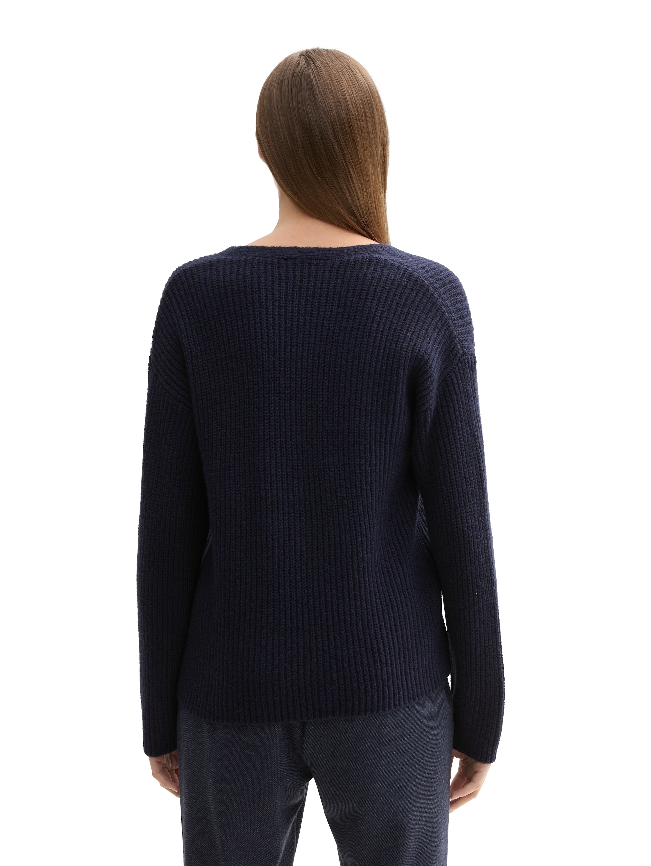 TOM TAILOR Strickpullover, mit V-Ausschnitt