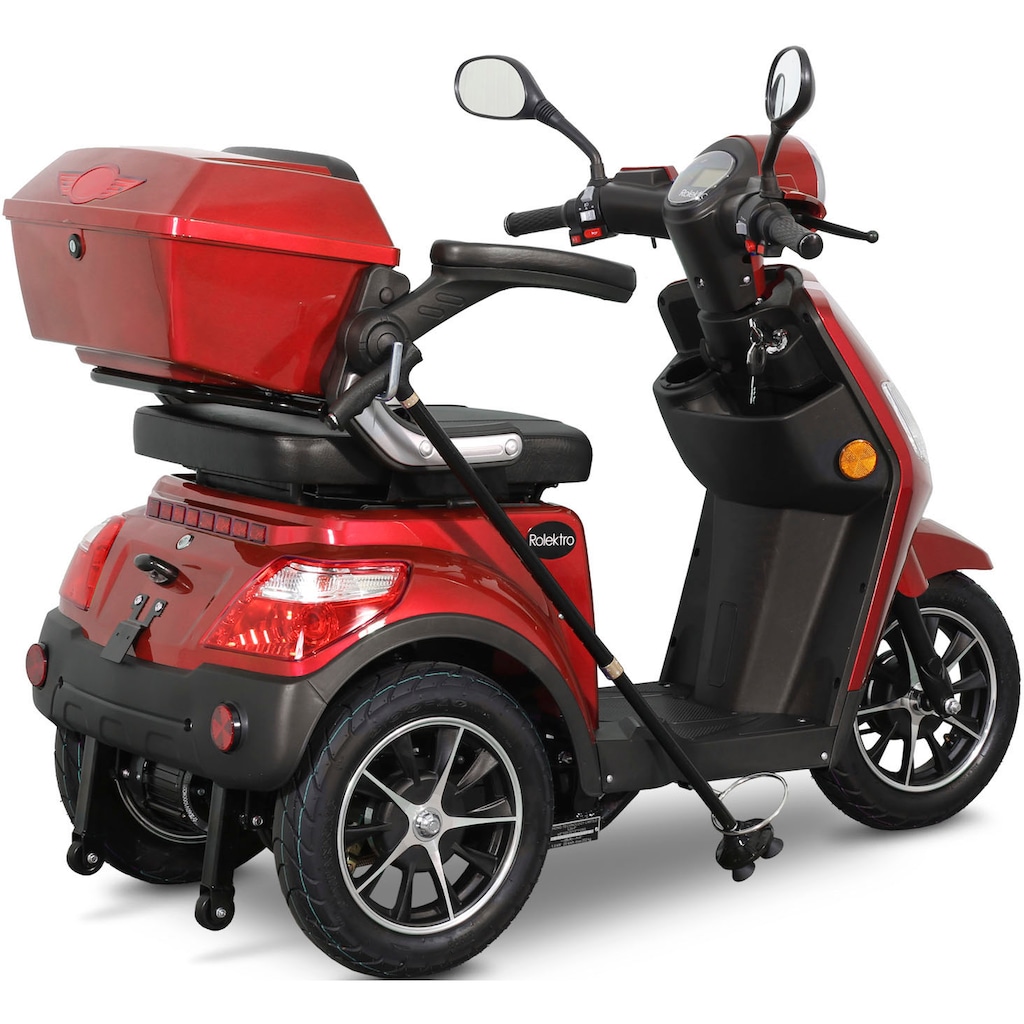 Rolektro Elektromobil »E-Trike 25 V.2, Blei-Gel-Akku«, 1000 W, 25 km/h, (mit Topcase)