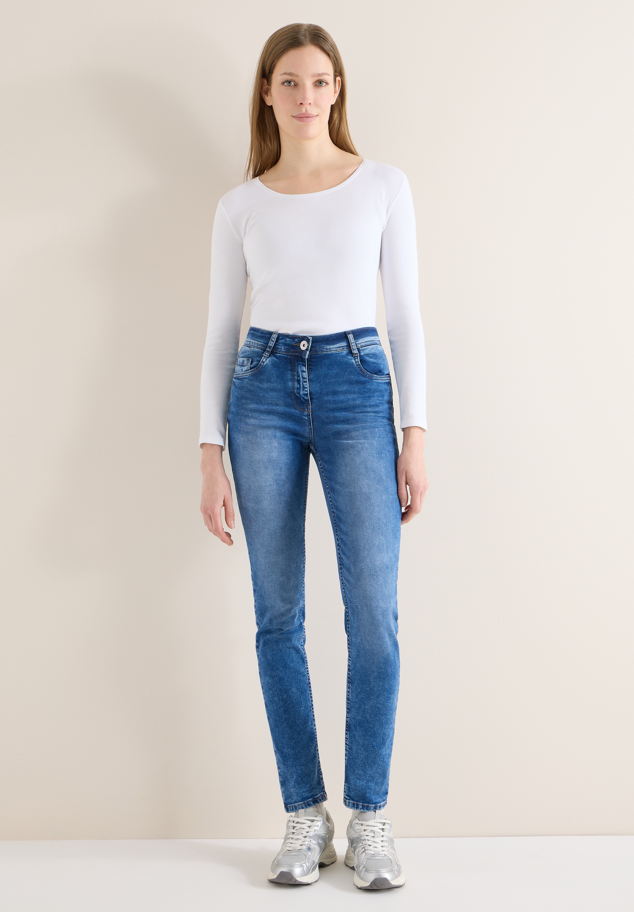 Cecil Slim-fit-Jeans High Waist günstig online kaufen