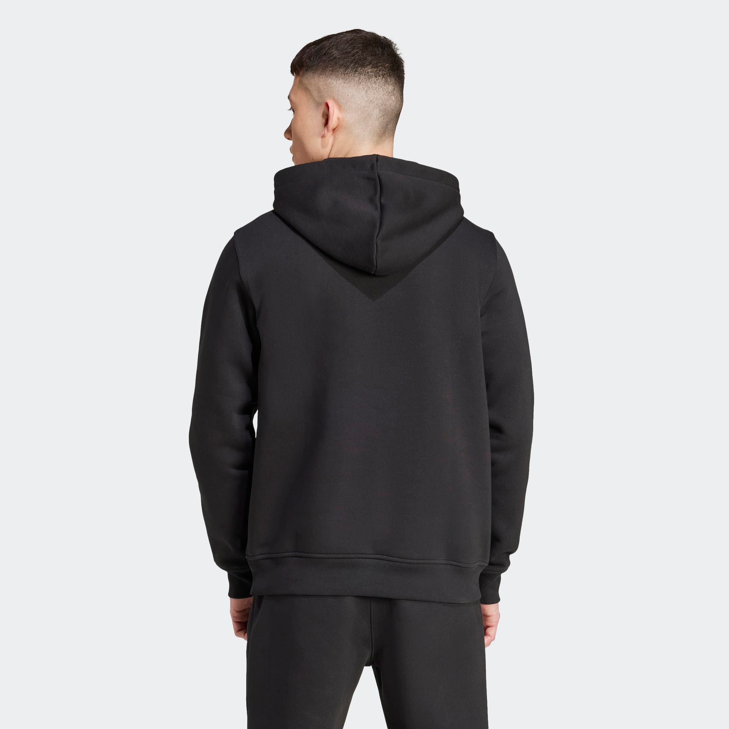 Adidas Originals Sweat à Capuche Trefoil Essentials Black / Black L Homme 2