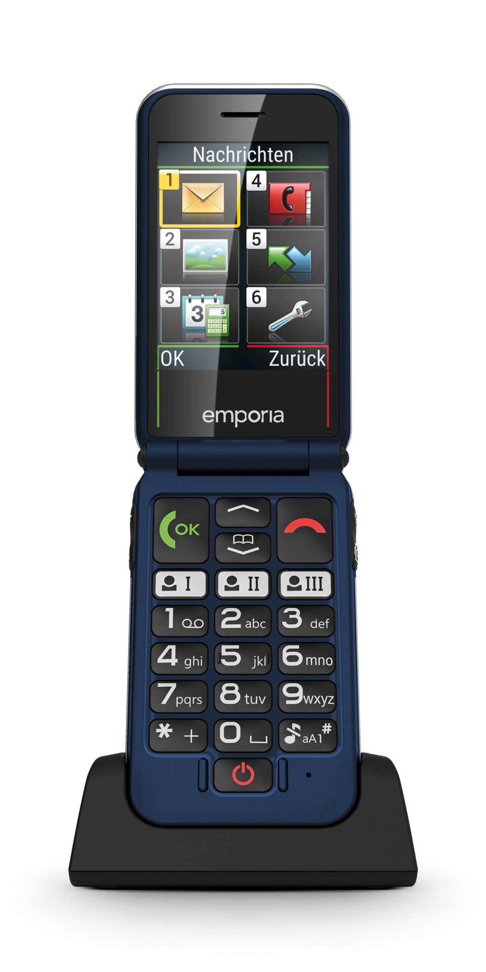 Emporia Smartphone »JOY V228-2G«, Blau, 7,1 cm/2,8 Zoll, 0,128 GB Speicherplatz