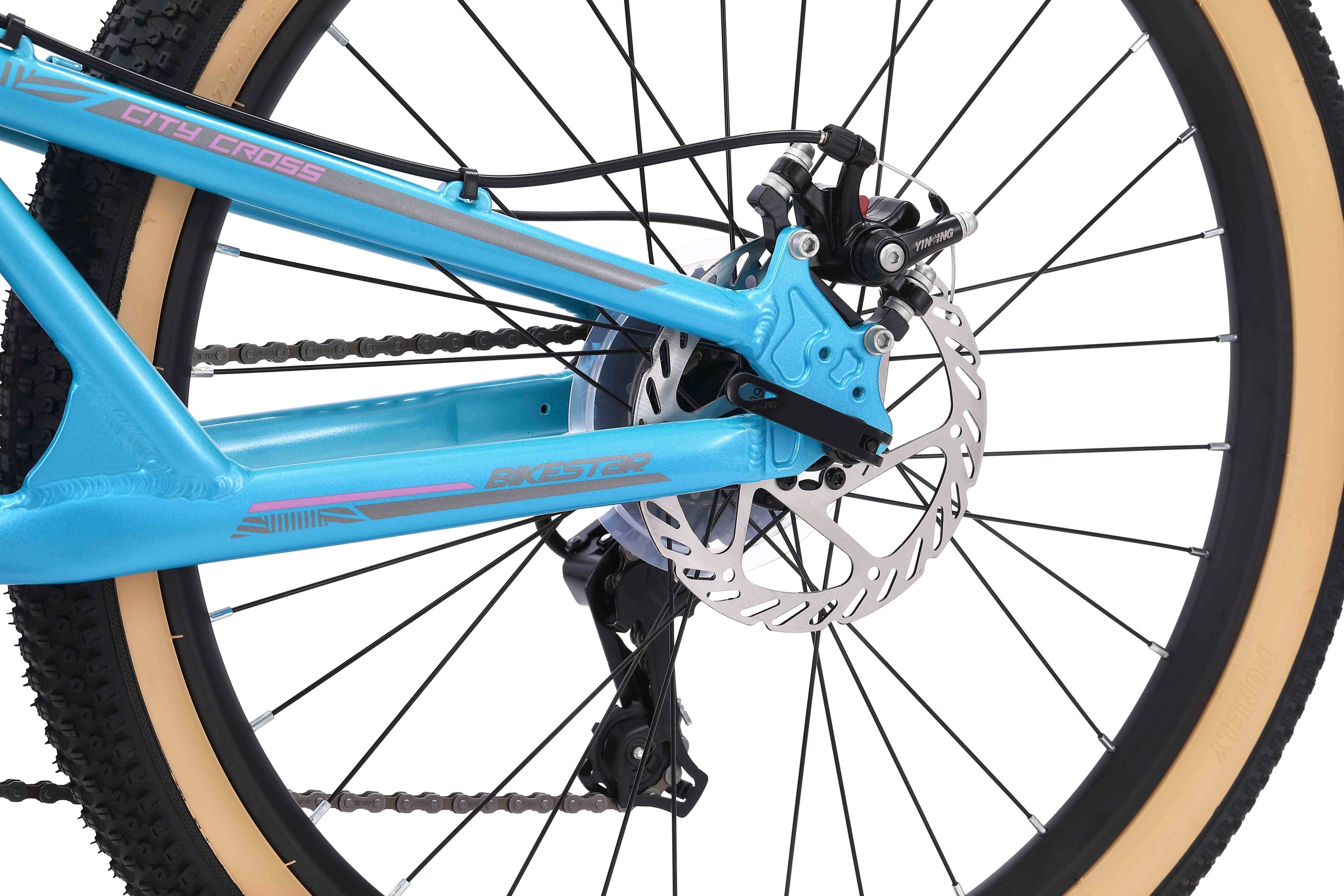 Bikestar Jugendfahrrad, 21 Gang, Shimano, RD-TY21 Schaltwerk, Kettenschaltung