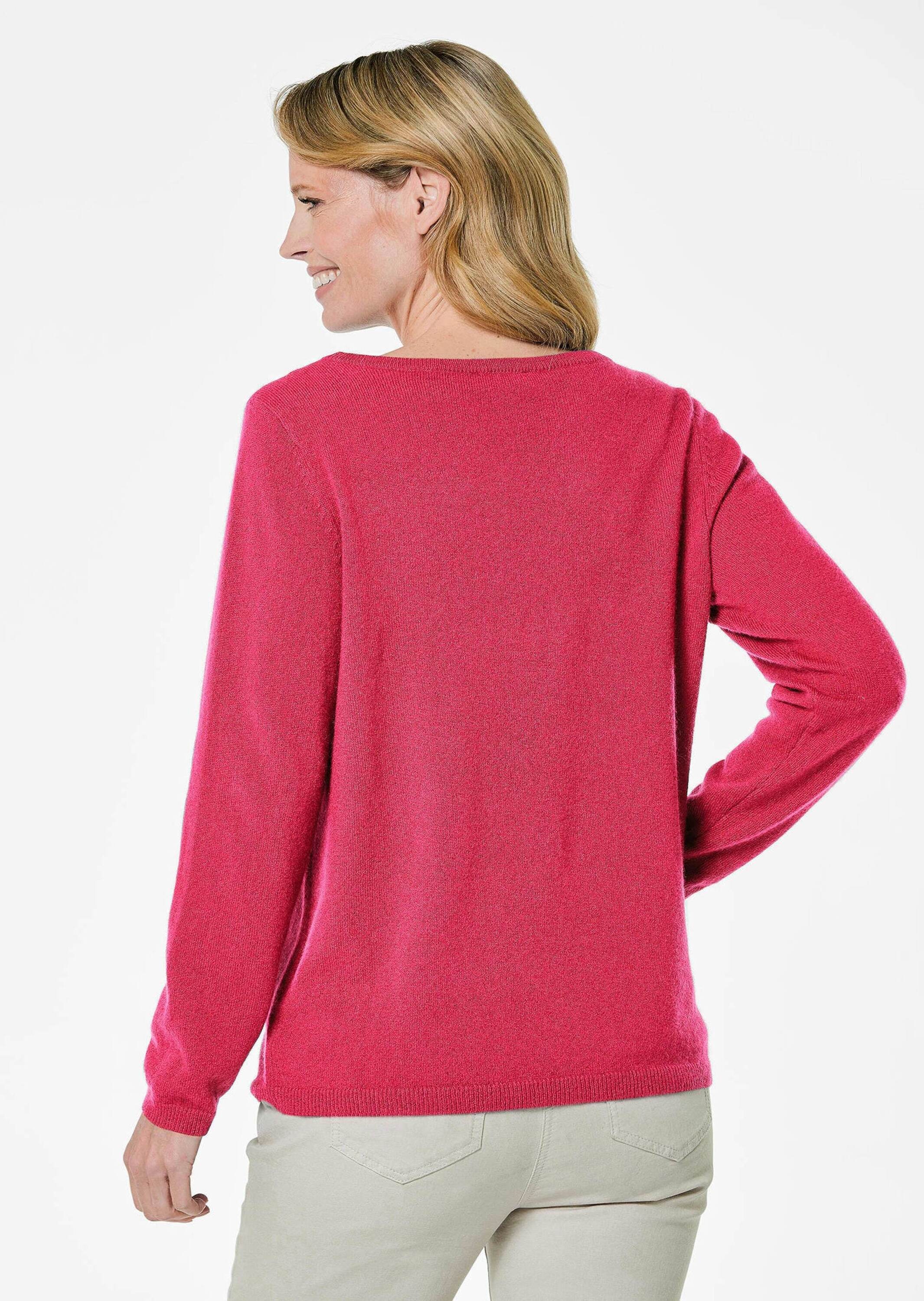 GOLDNER Strickpullover »Kurzgröße Feinstrickshirt mit U-Boot-Ausschnitt« keine/nicht relevant