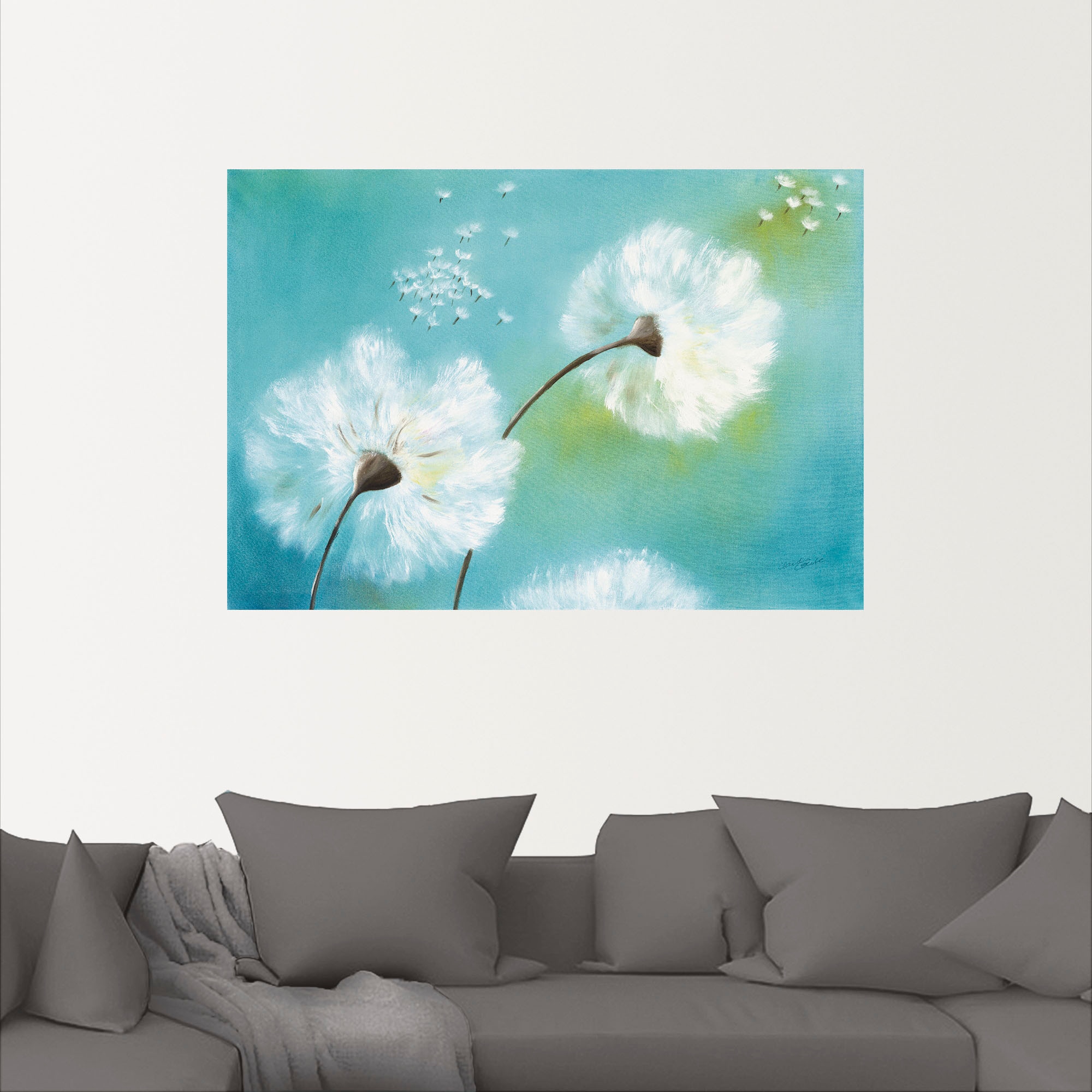 Artland Wandbild »Pusteblumen«, Blumen, (1 St.), als Alubild, Outdoorbild, Leinwandbild, Poster, Wandaufkleber