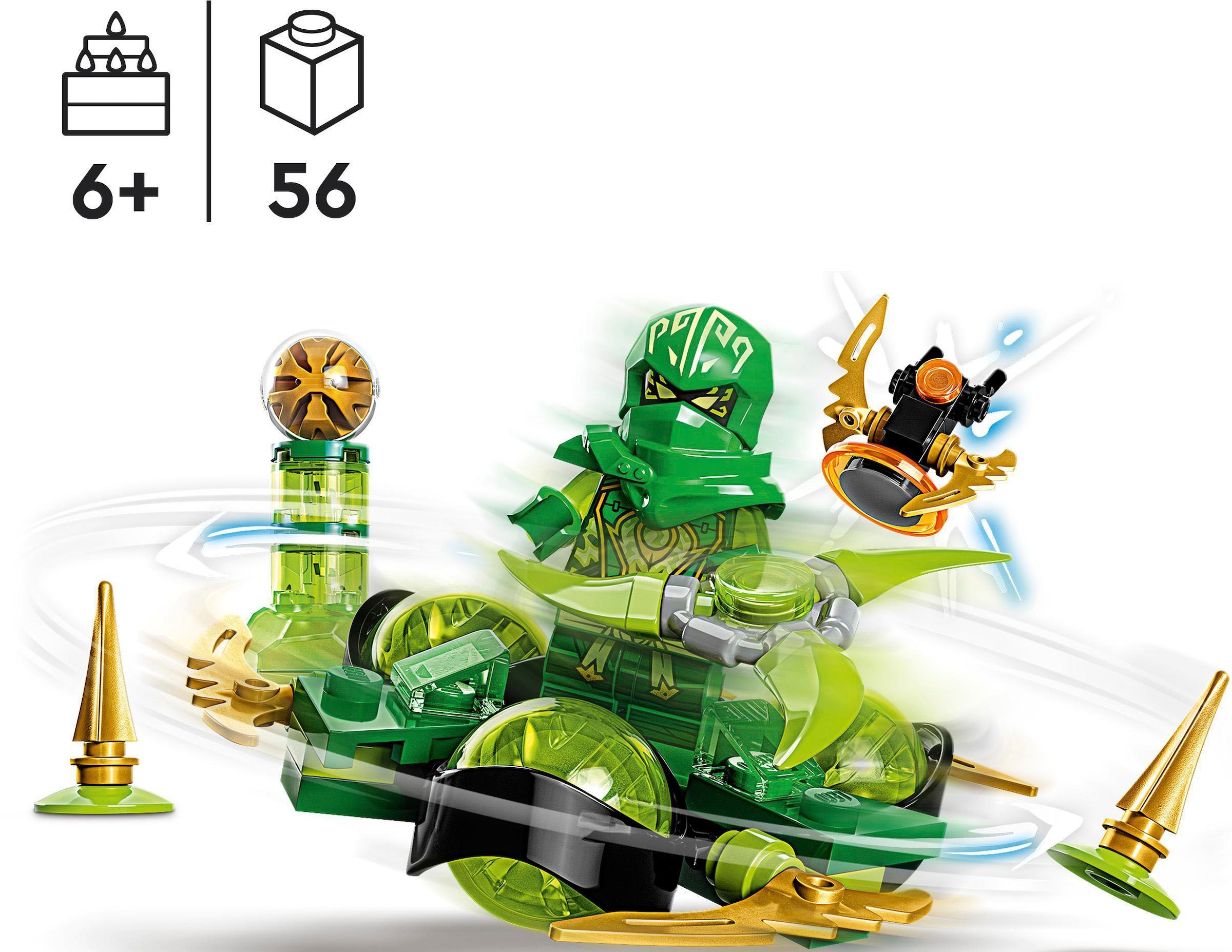 LEGO® Konstruktionsspielsteine »Lloyds Drachenpower-Spinjitzu-Spin (71779), LEGO® NINJAGO«, (56 St.), Made in Europe