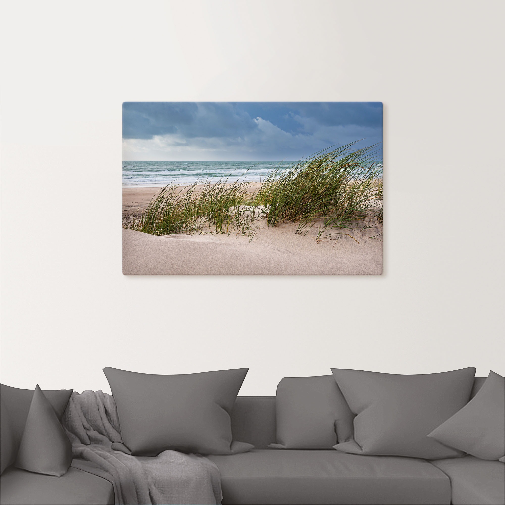 Artland Leinwandbild "Düne und Strand bei Hirtshals Dänemark I" Küstenbilde günstig online kaufen