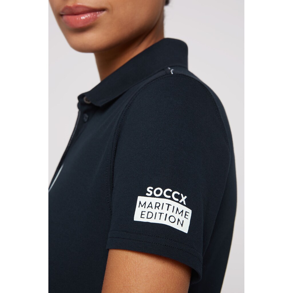 SOCCX Poloshirt, mit Baumwolle