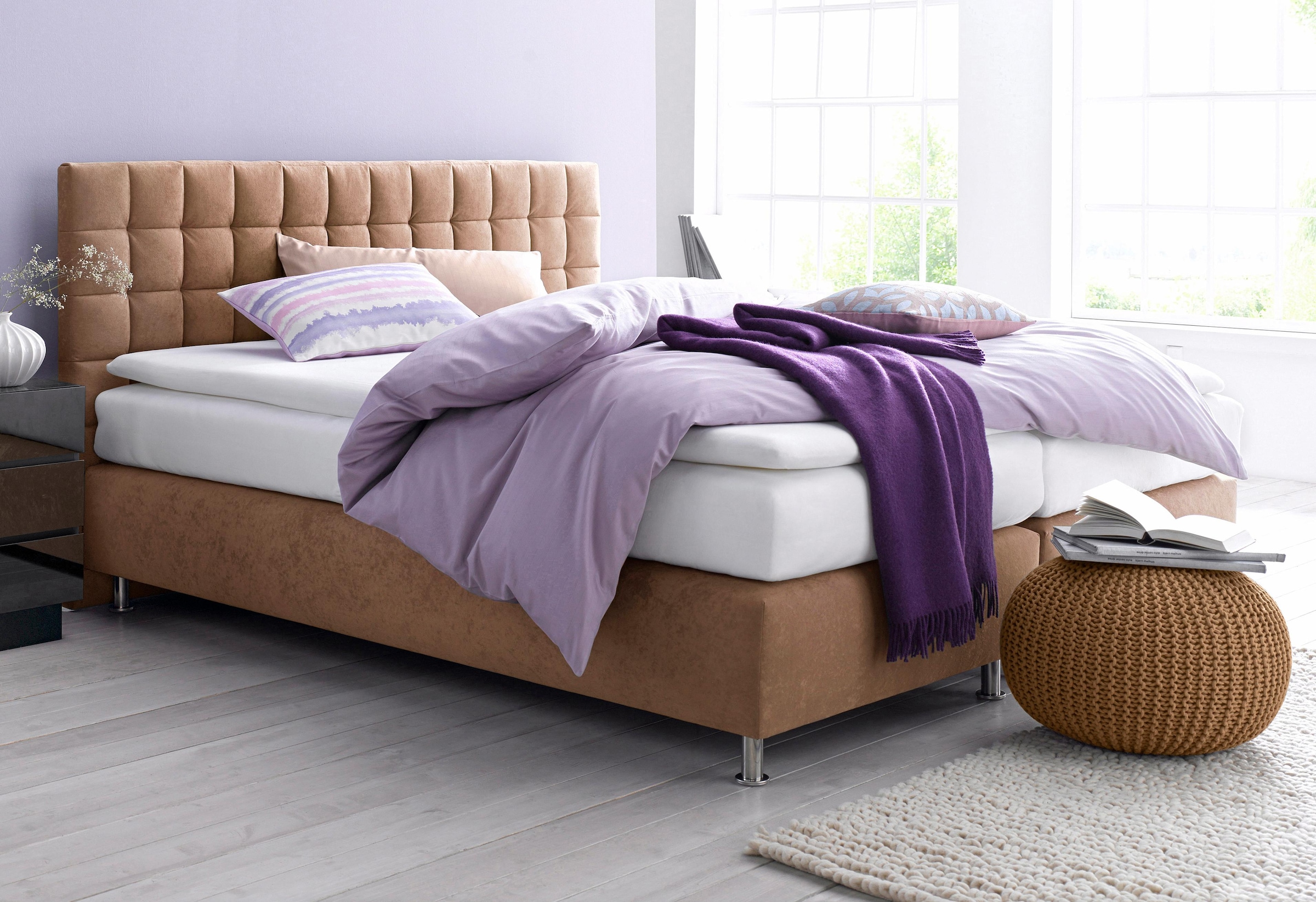 Westfalia Schlafkomfort Boxspringbett, mit Kaltschaum- oder Federkernmatrat günstig online kaufen