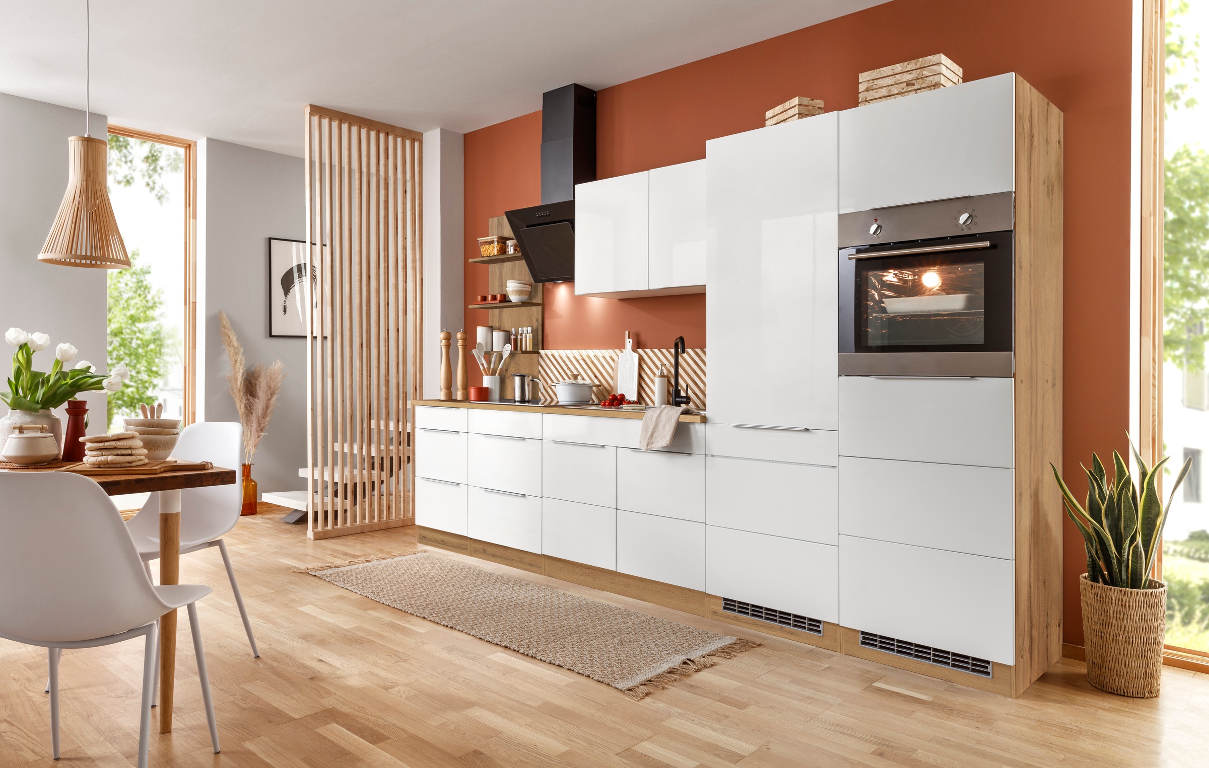 KOCHSTATION Küchenzeile "KS-Brindisi Breite 330 cm" wahlweise mit E-Geräten günstig online kaufen