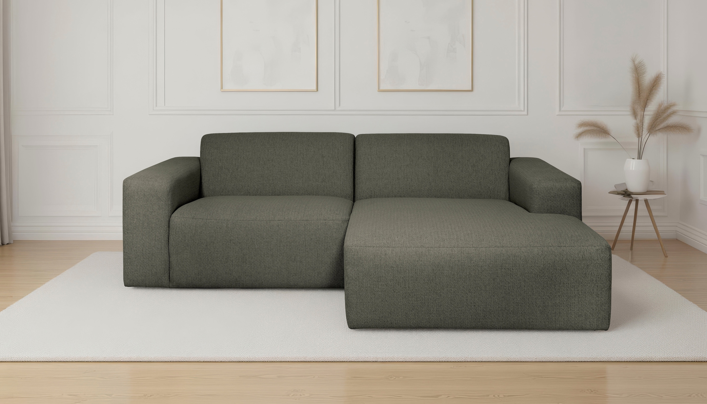 OTTO home Ecksofa "Koa, 228 cm, L-Form, Modulsofa in Cord, Chenille, Strukt günstig online kaufen