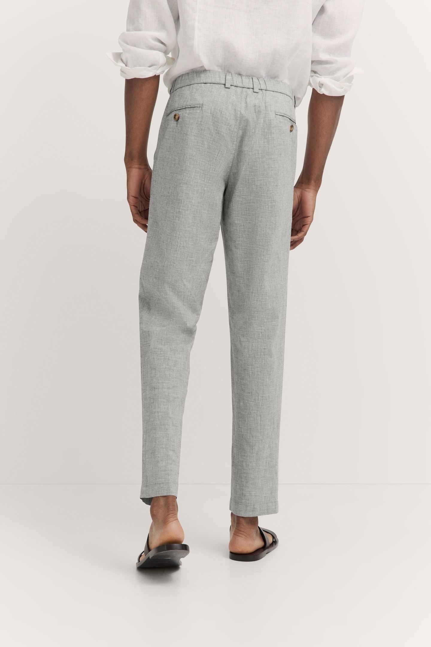 bugatti Bundfaltenhose, mit Baumwoll-Leinen-Mix