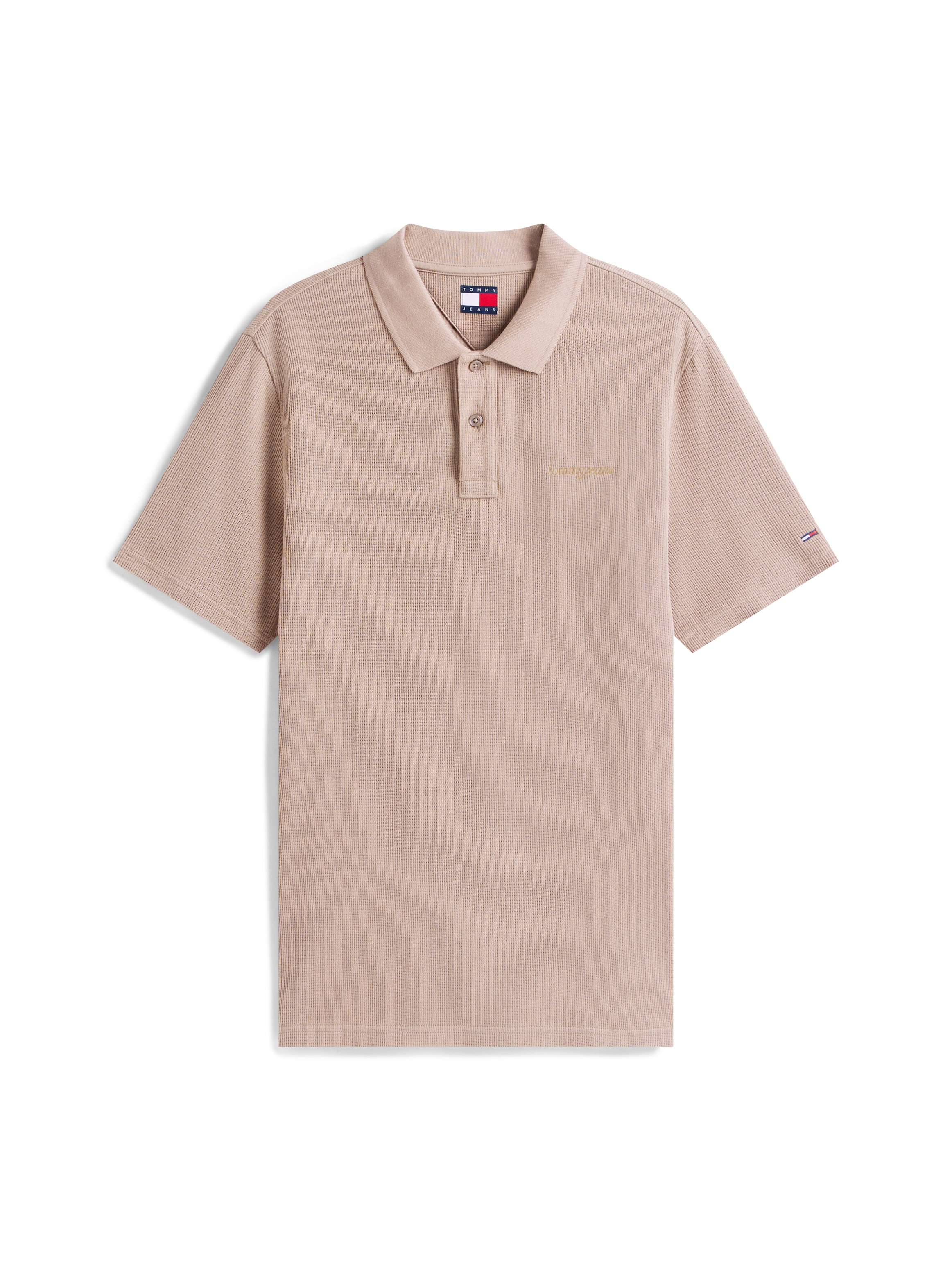 Tommy Jeans Poloshirt »TJM WAFFLE SCRIPT«, regular fit, mit Struktur, Polokragen