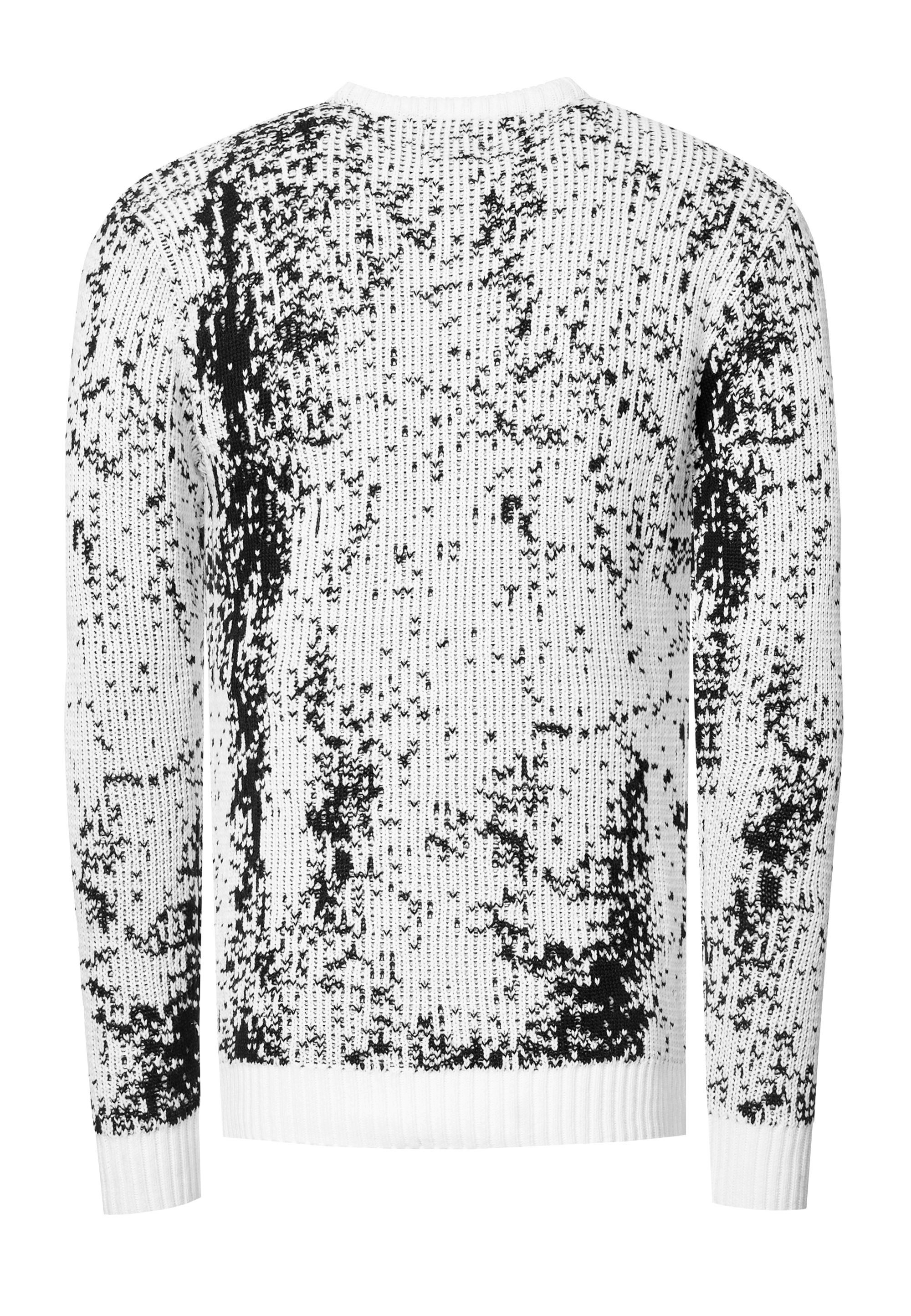 Rusty Neal Strickpullover, im angesagten zweifarbigen Design
