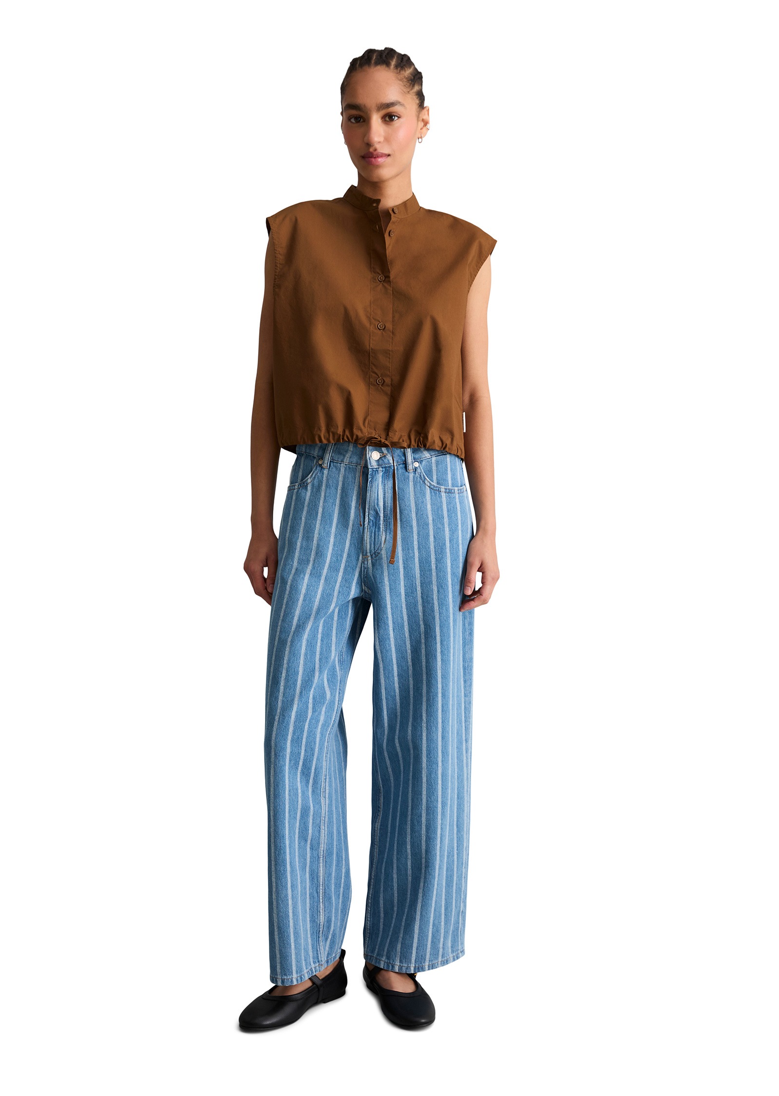 Marc O'Polo DENIM Blusentop »aus Papertouch-Popeline«