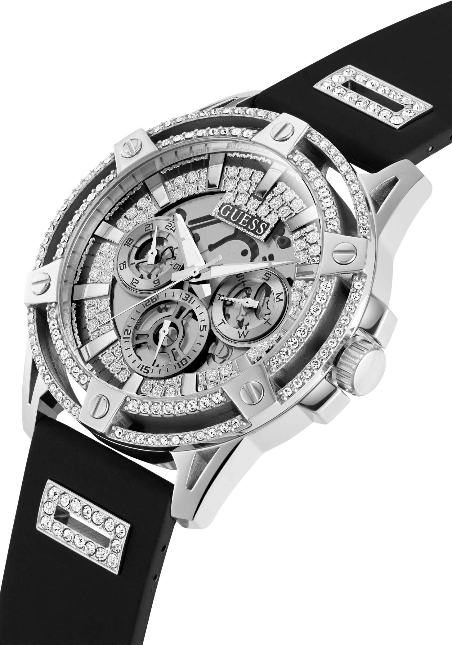 Guess Multifunktionsuhr »KING«, Armbanduhr, Quarzuhr, Herrenuhr