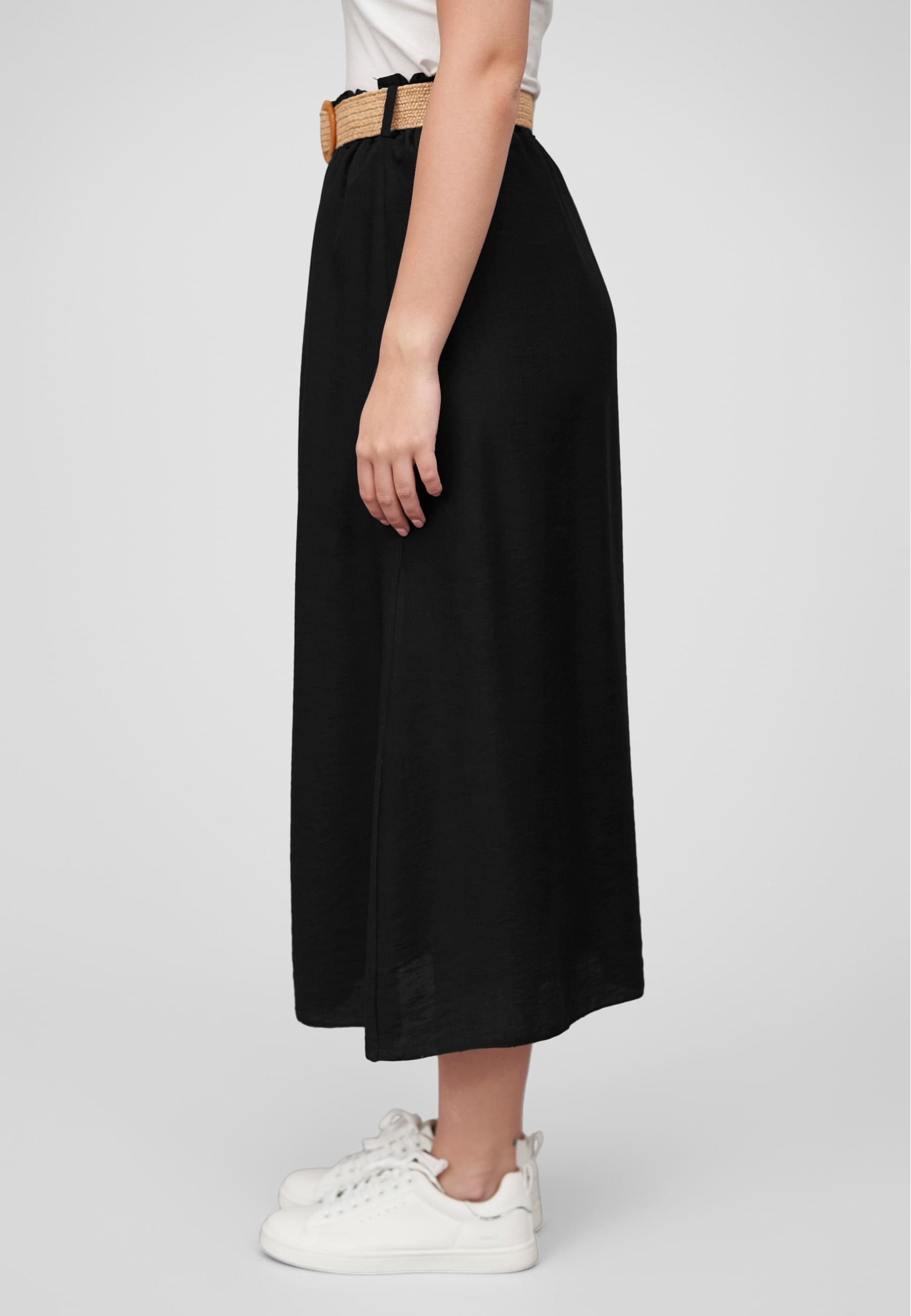 CLOUD 5IVE Shirtkleid »CLOUD 5IVE Cloud5ive Damen Longform Viskose Rock mit Gürtel« 1 Stk. tlg.