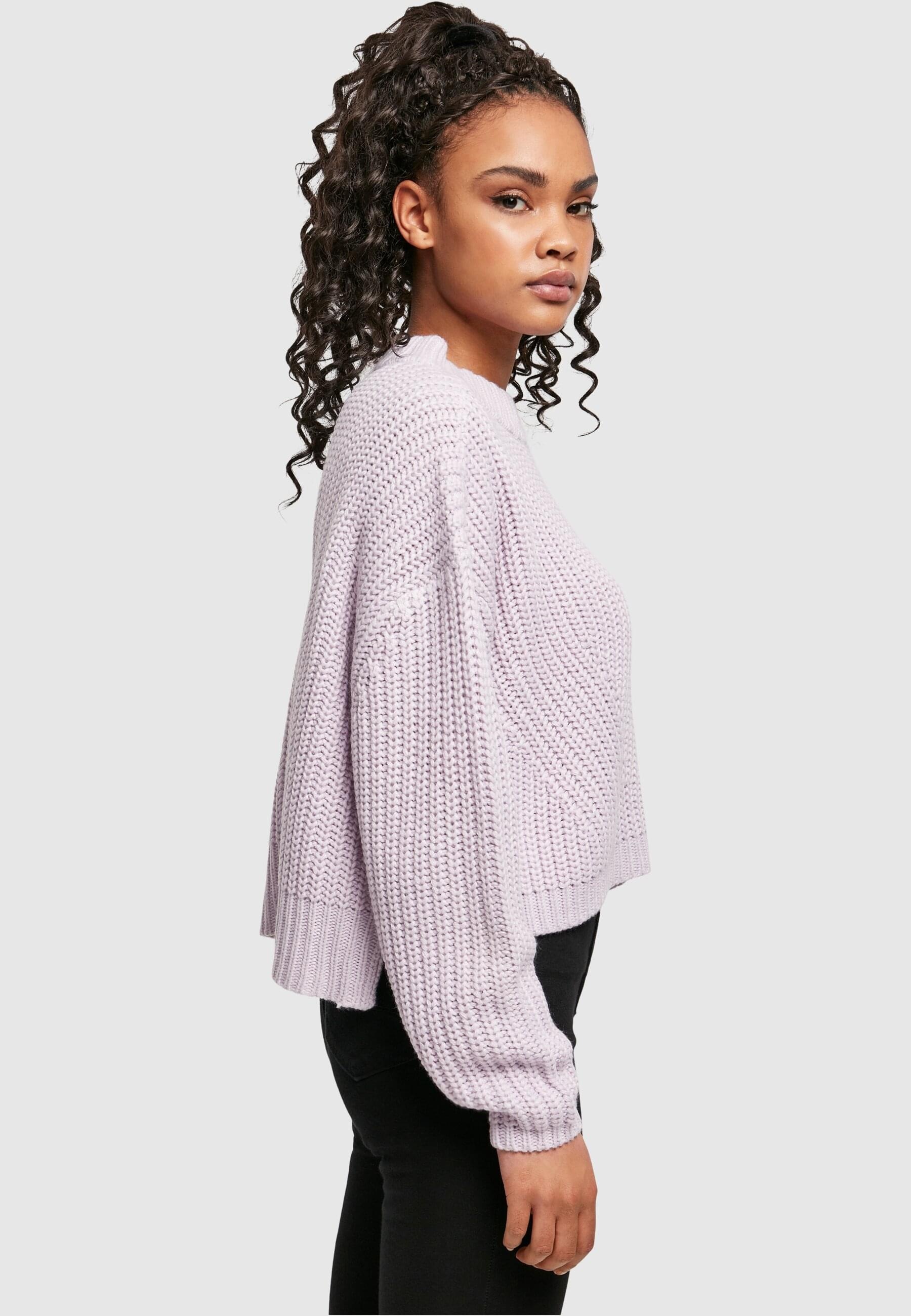 URBAN CLASSICS Rundhalspullover »Urban Classics Damen Ladies Wide Oversize Sweater«, (1 tlg.)