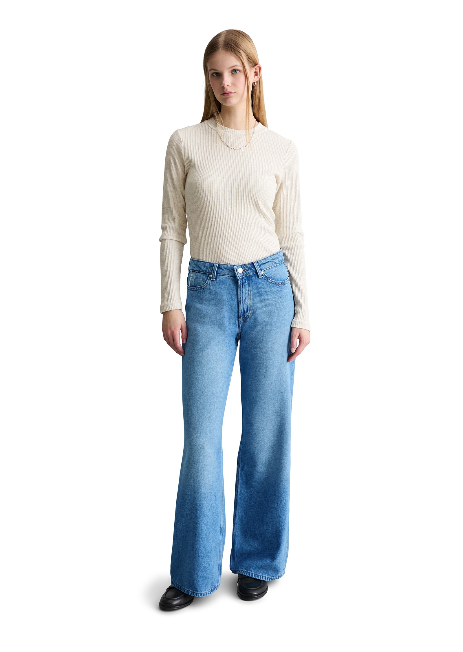 Marc O'Polo DENIM Schlagjeans »aus Lyocell-Mix ohne Stretch«