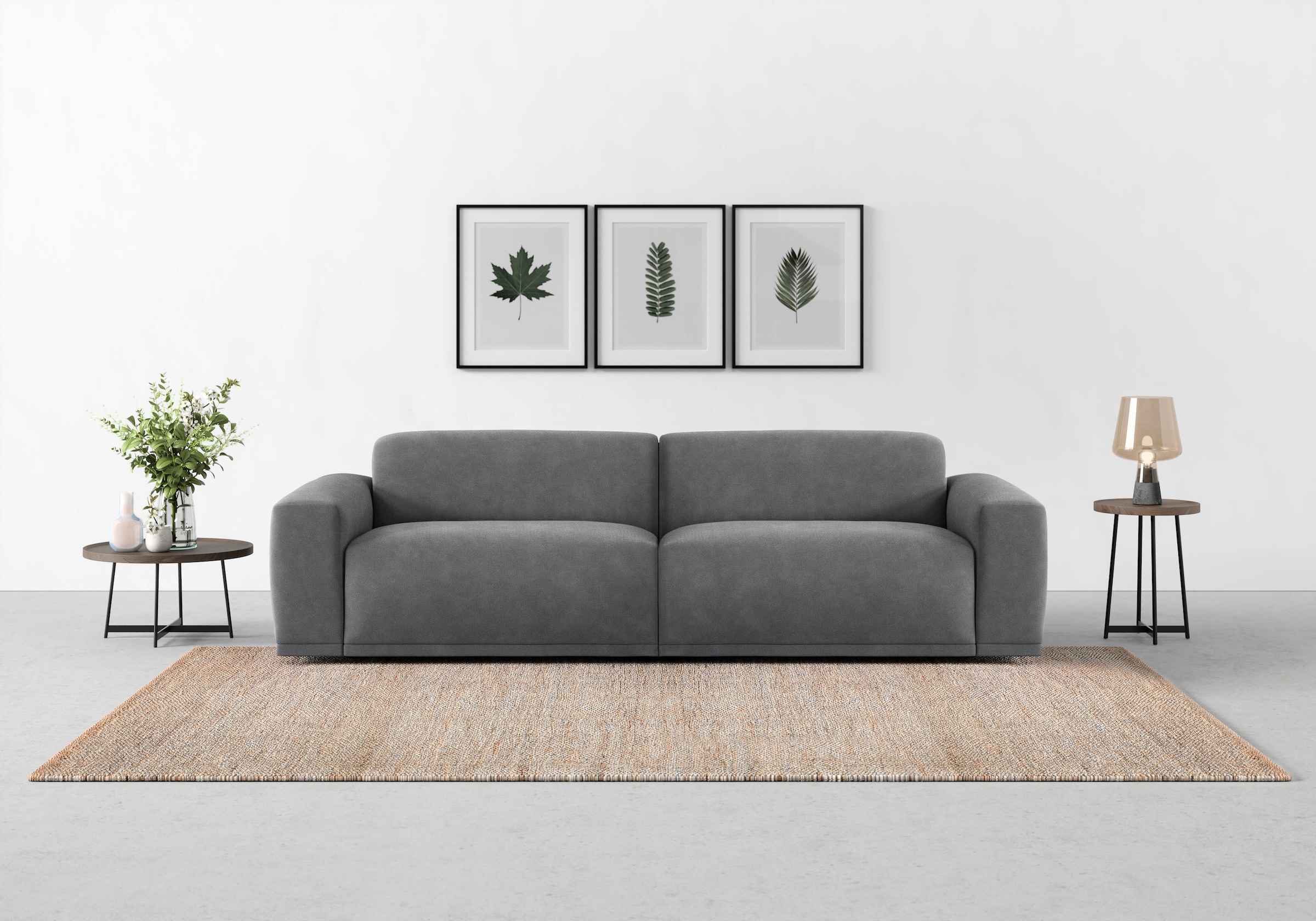 TRENDMANUFAKTUR Big-Sofa »Braga, mit hochwertigem Kaltschaum, Megasofa, in Cord...