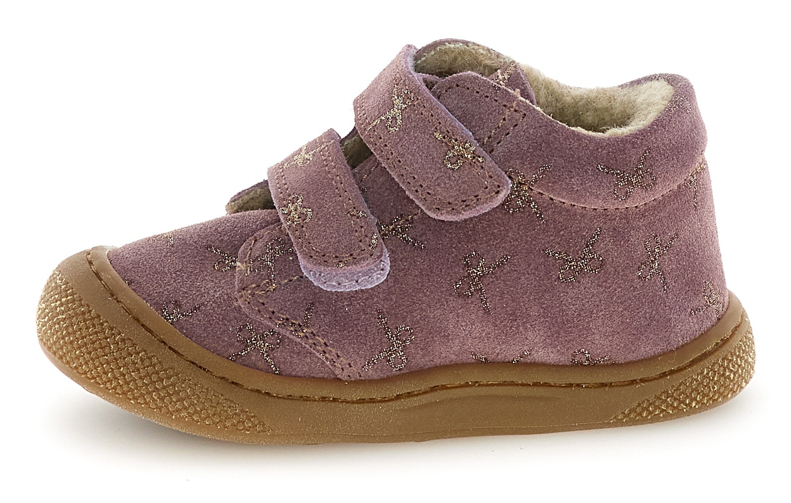 Naturino Lauflernschuh »Cocoon Wide«, Barfußschuh, Klettschuh in weiter Form, Größenschablone zum Download