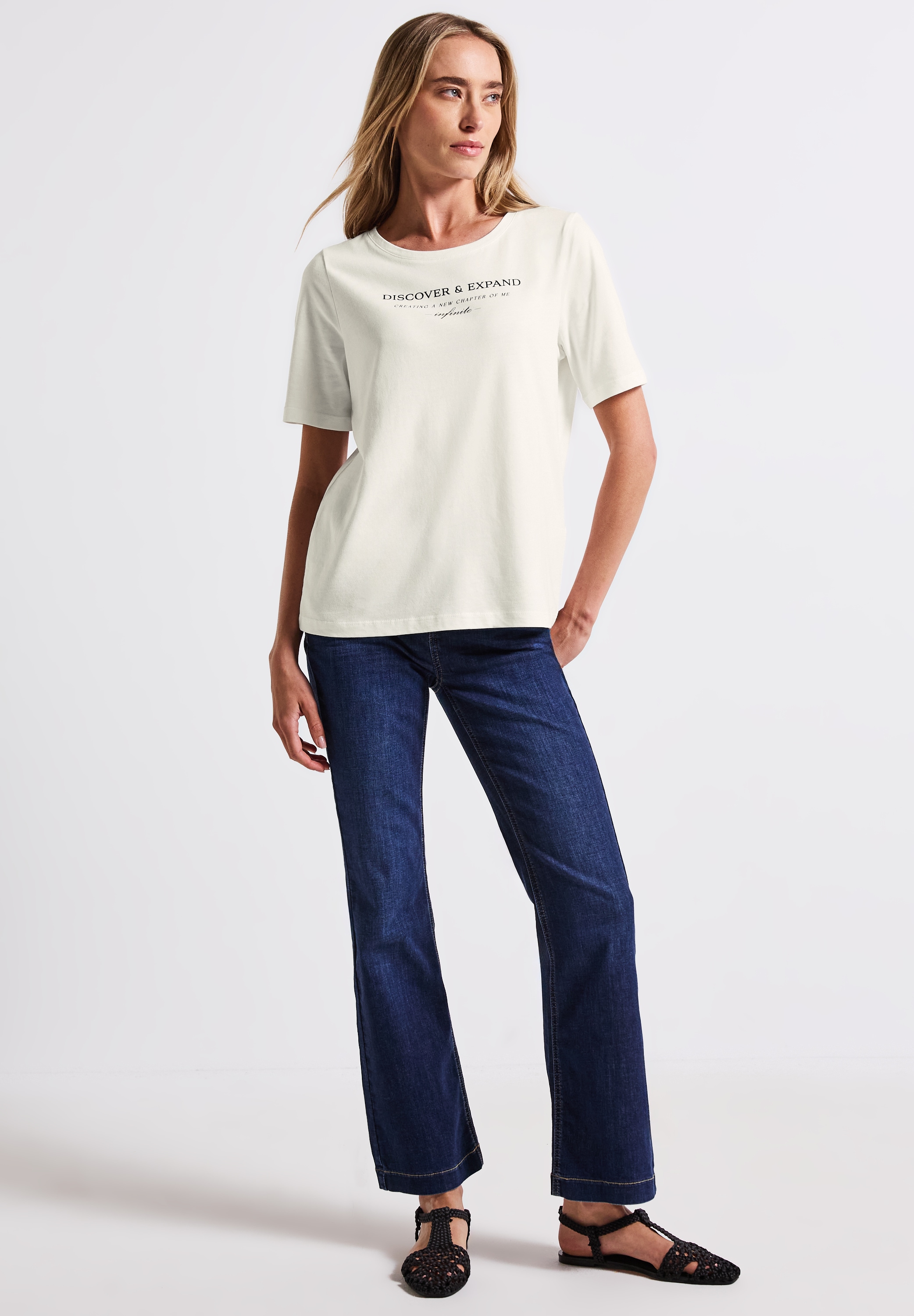 STREET ONE T-Shirt, im soften Baumwoll-Mix