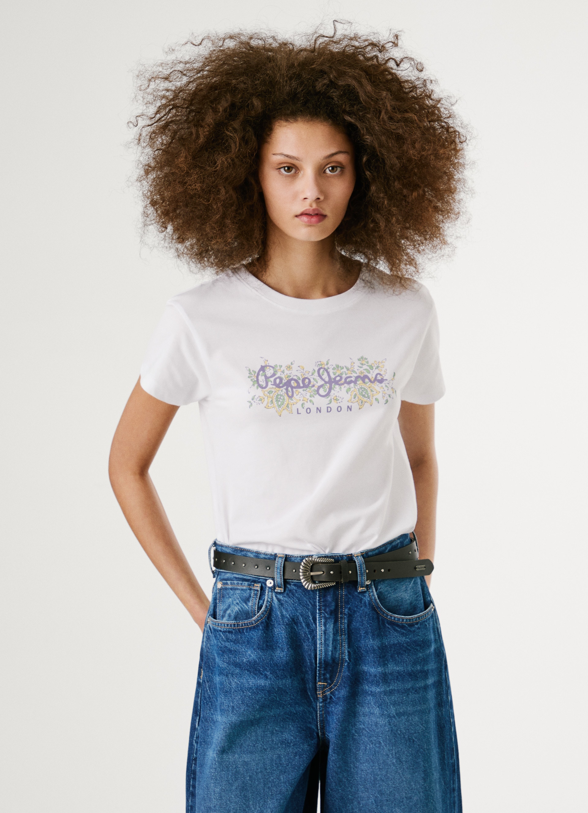 Pepe Jeans T-Shirt "AVA" mit floralem Print günstig online kaufen