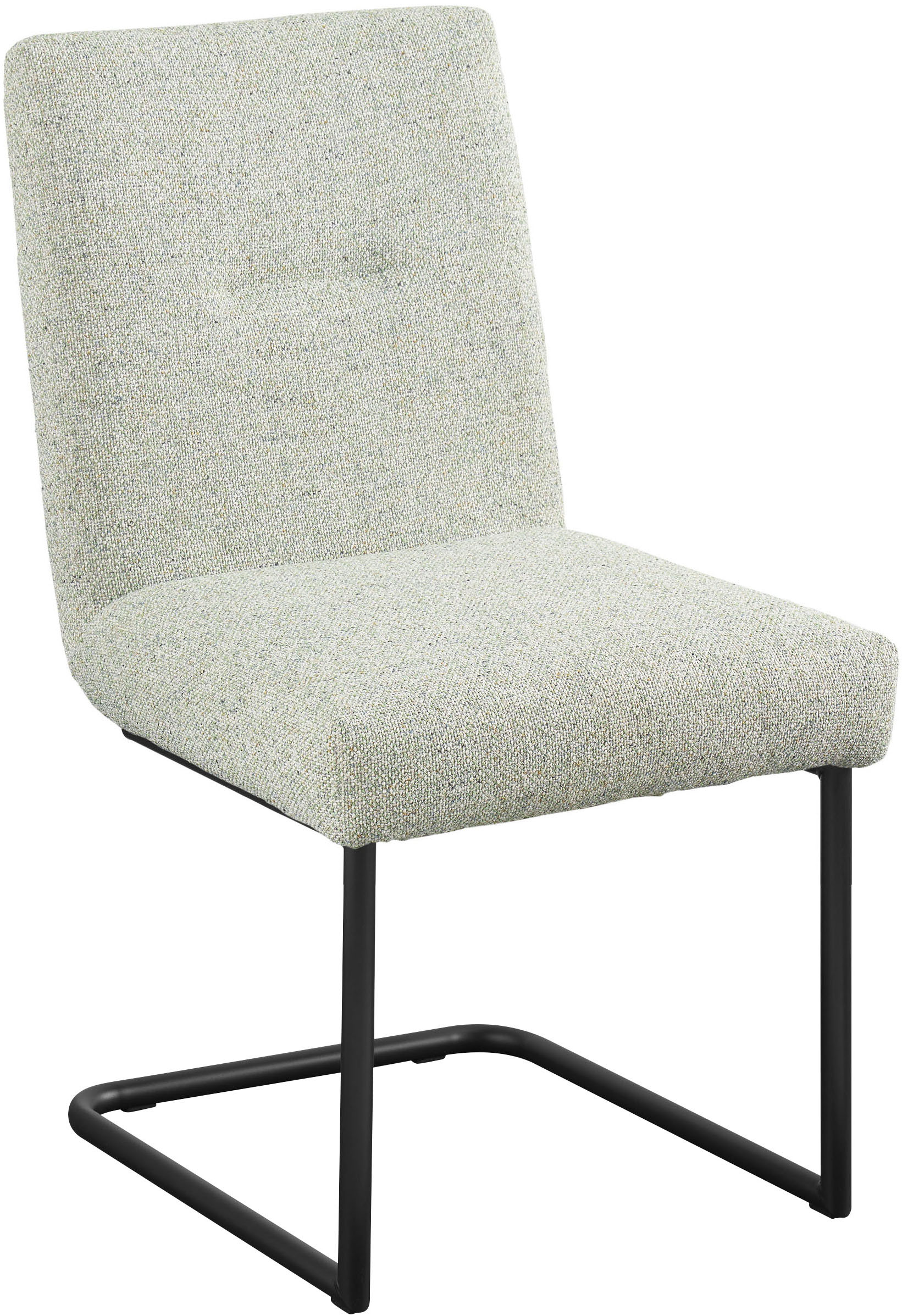 Thumbnail - set one by Musterring Esszimmerstuhl "Tracy" () 2er-Set, Freischwingergestell schwarz, Sitz aus Webstoff, B52 x T65 cm