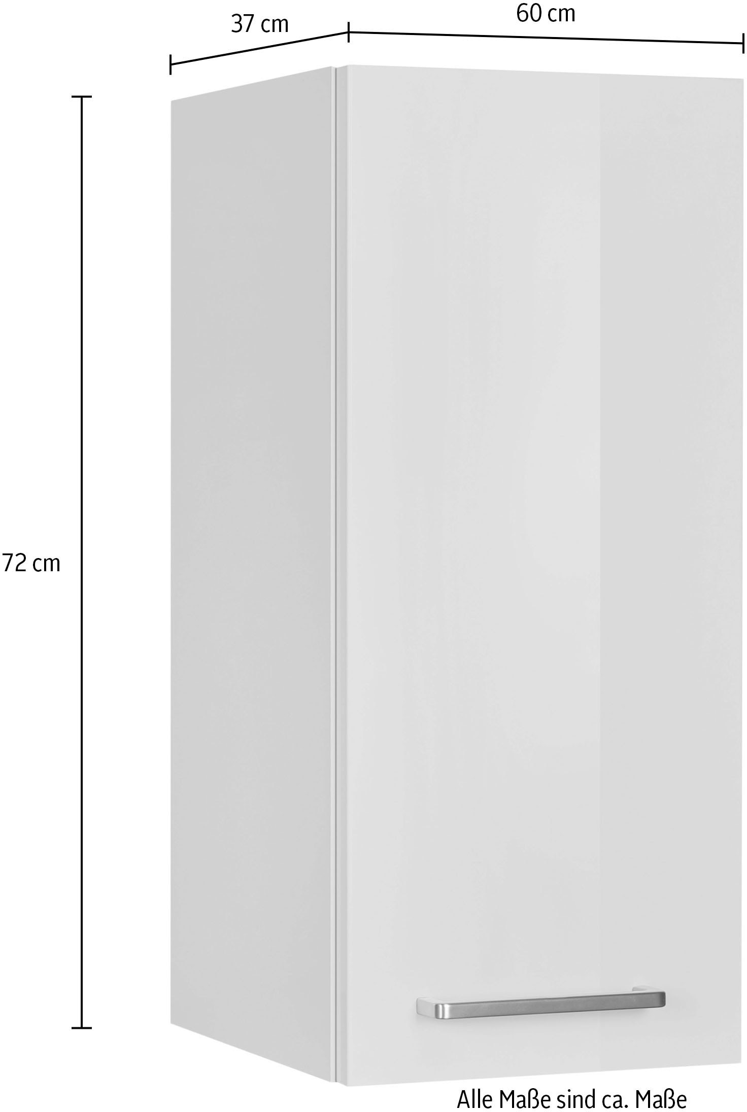 nobilia® Hängeschrank »"Flash", Ausrichtung wählbar, vormontiert,«, in drei Breiten: 30, 40 und 60 cm, mit Soft-Close-Funktion