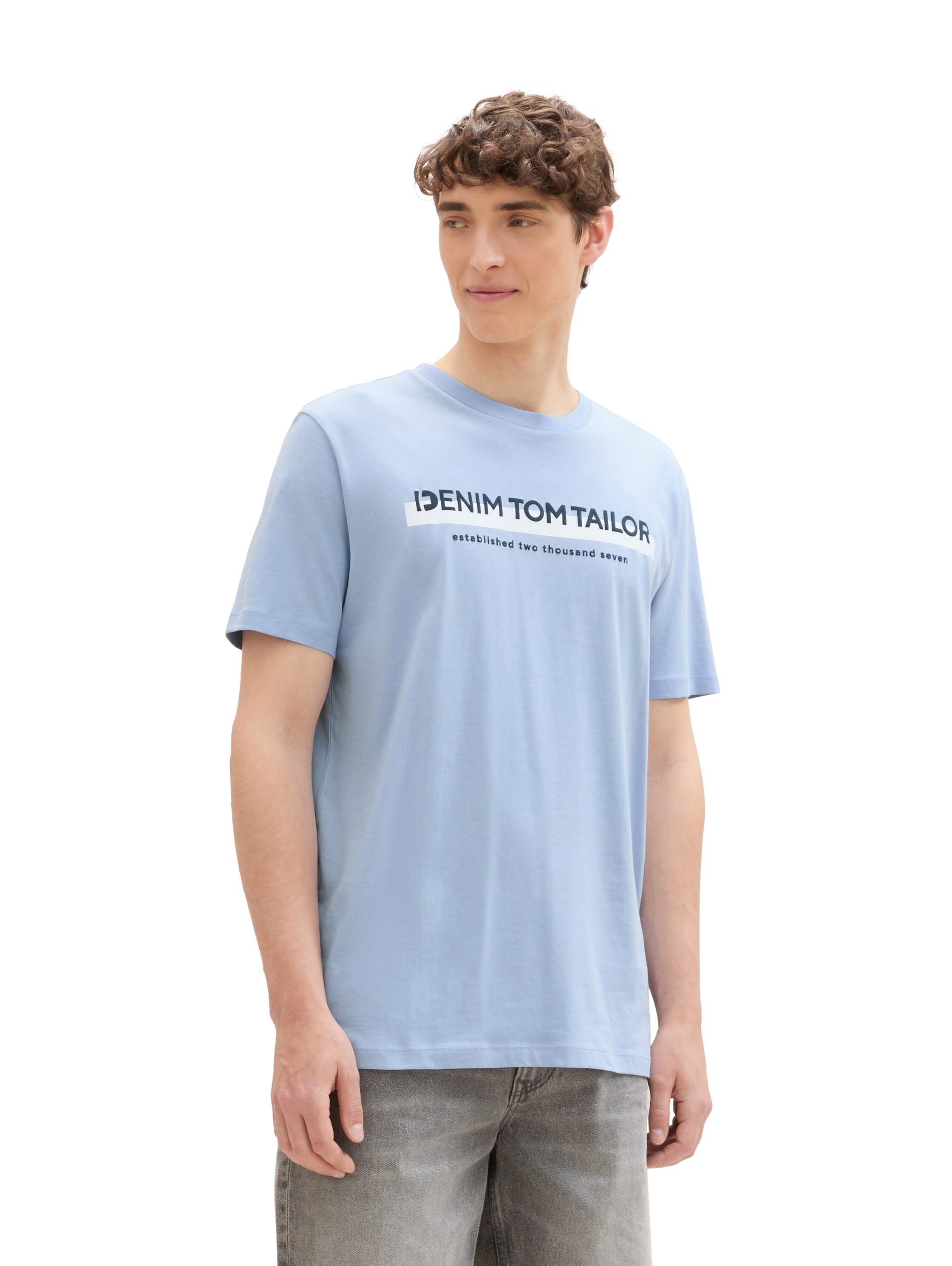 TOM TAILOR Denim T-Shirt, mit Logofrontprint günstig online kaufen