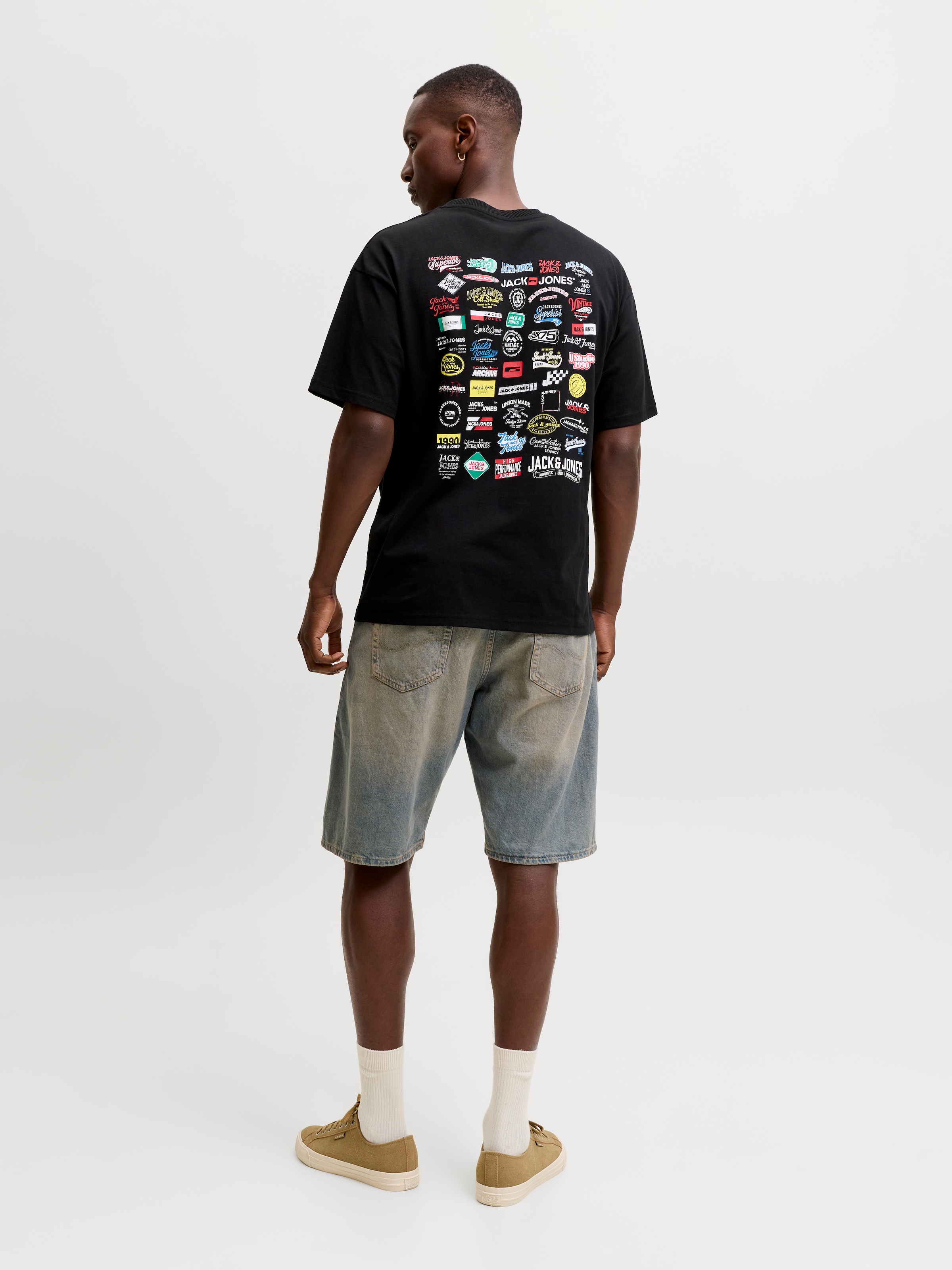 Jack & Jones T-Shirt »JJLEGACY TEE SS CREW NECK« Baumwolle, locker geschnitten
