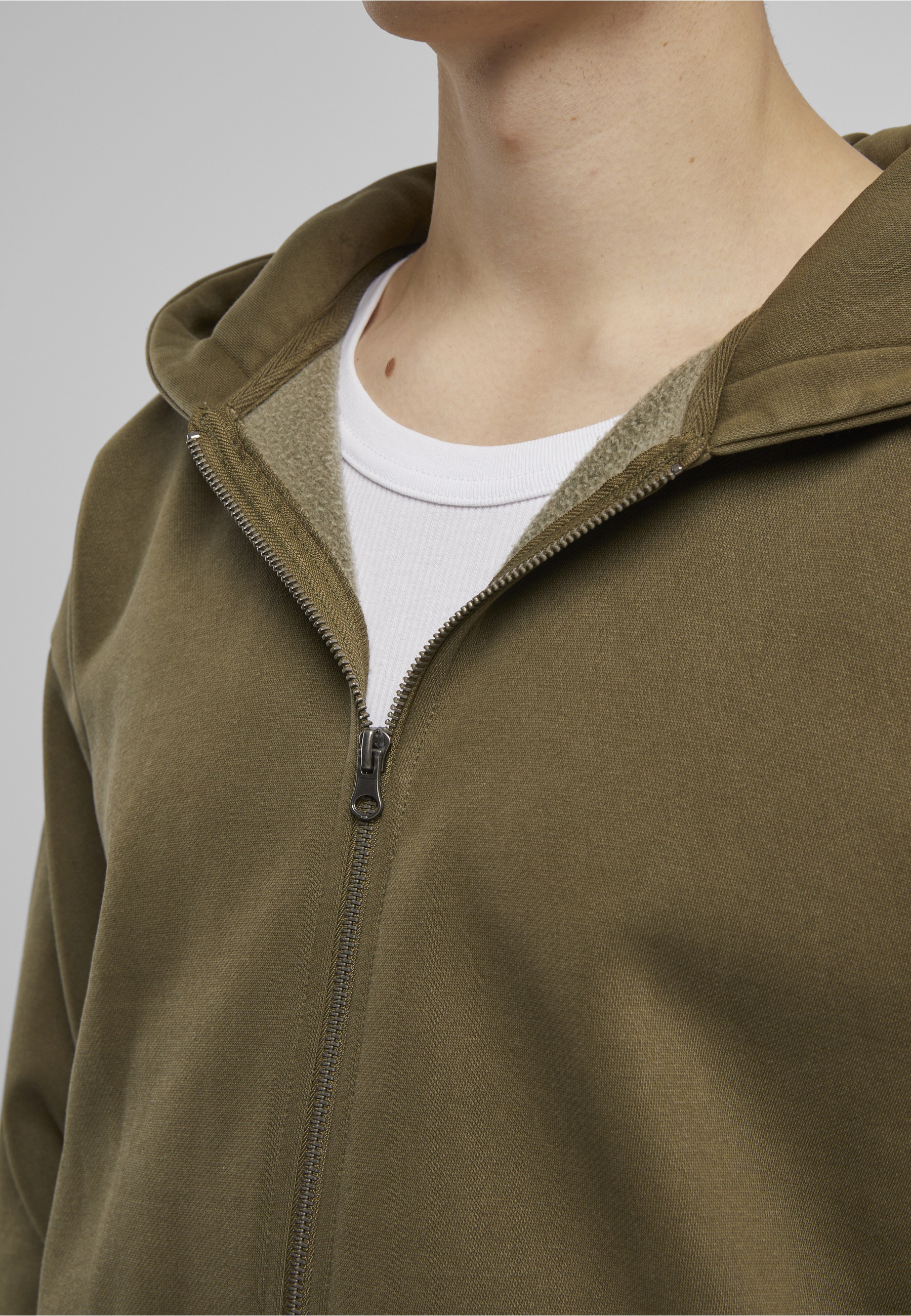 URBAN CLASSICS Kapuzenpullover »Urban Classics Vintage Heavy Zip Hoodie« 1 tlg.