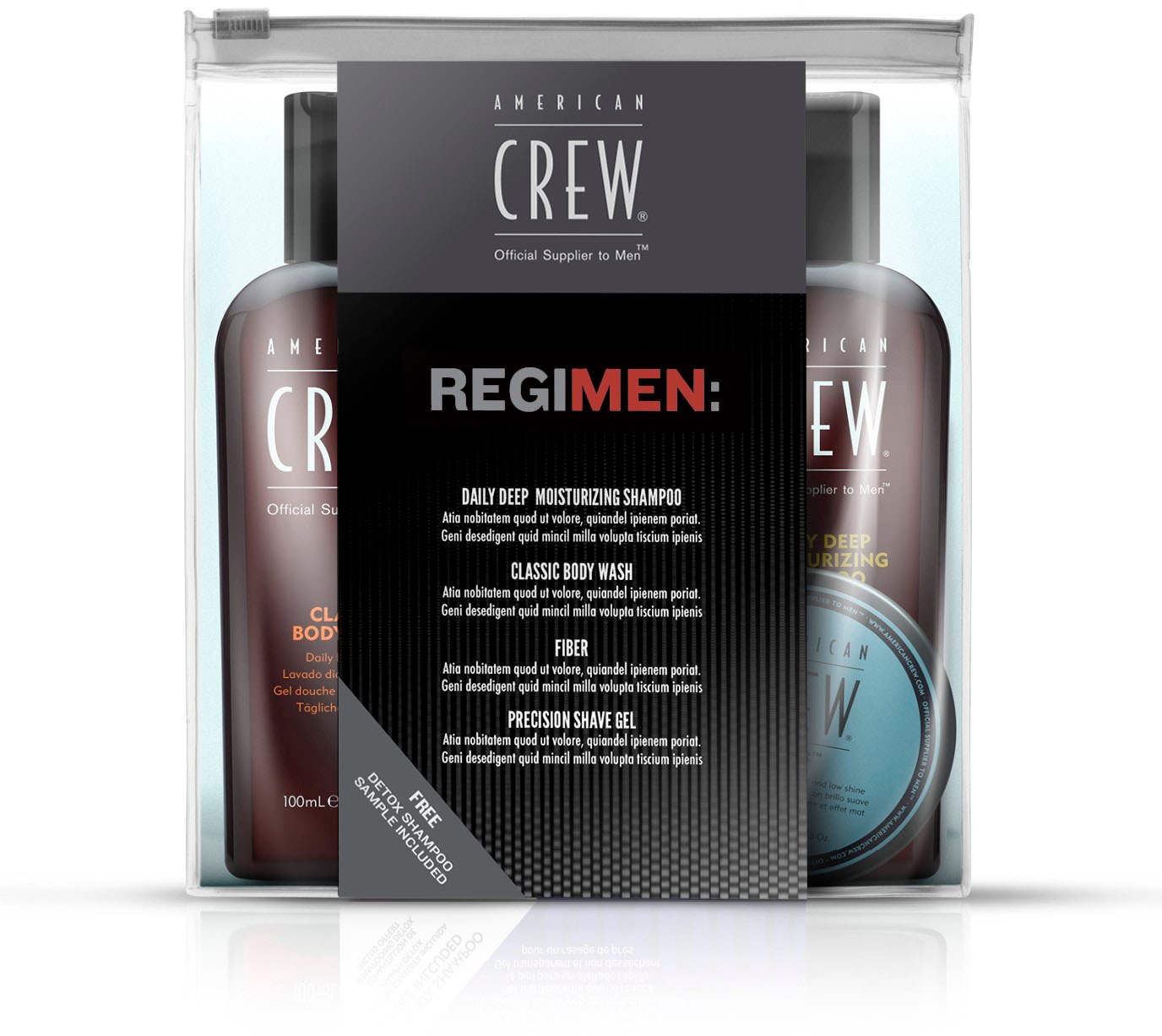 American Crew Haarpflege-Set »Travel Precision Shampoo Body ml ml«, + (4 Fiber Classic + Gel 50 50 - gr ml Wash 100 BAUR Kit tlg.), | Shave Moisturizing 100 