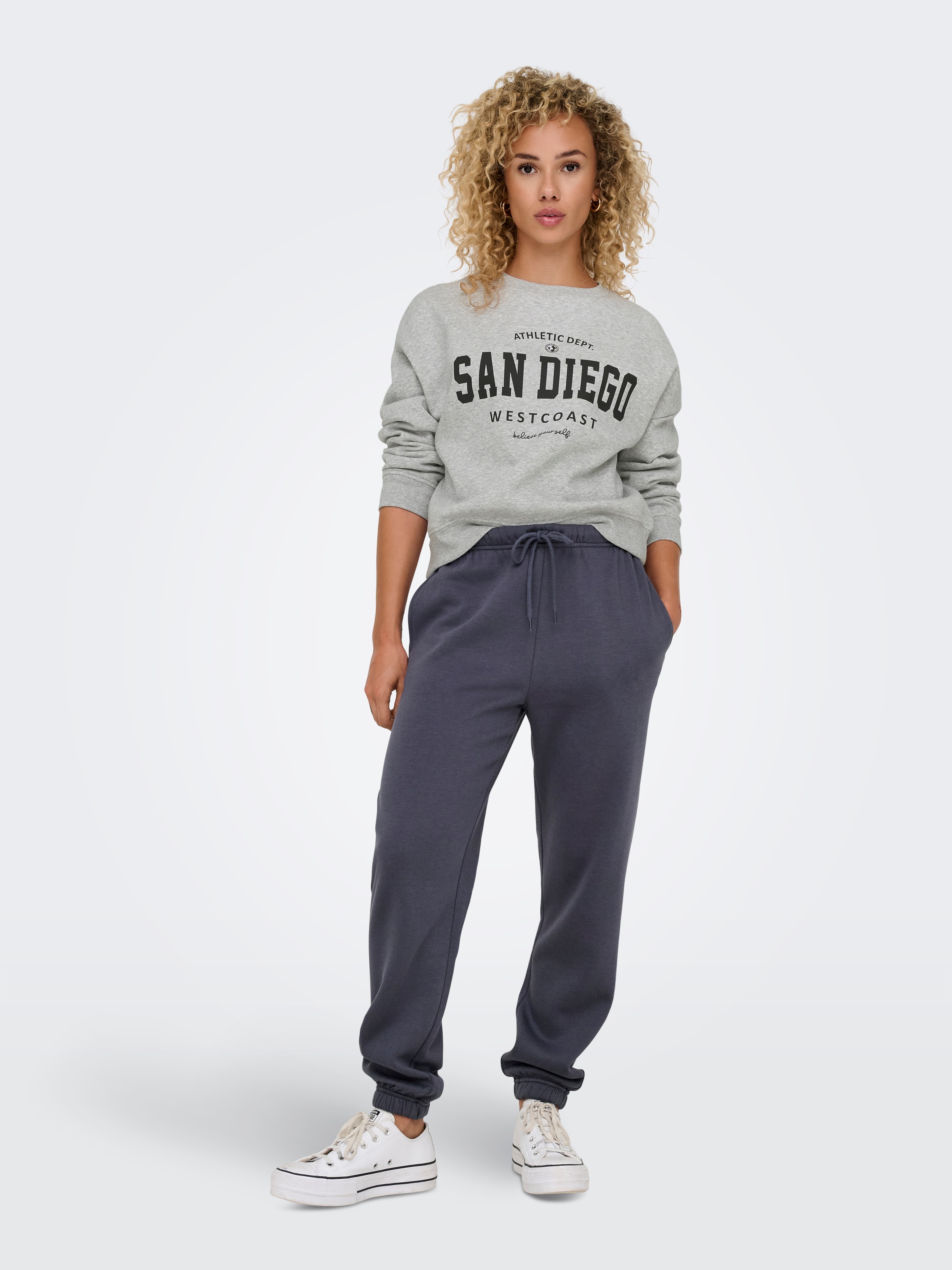 ONLY Sweatshirt »ONLSWEAT L/S CREW OVERSIZE STATE SWT«