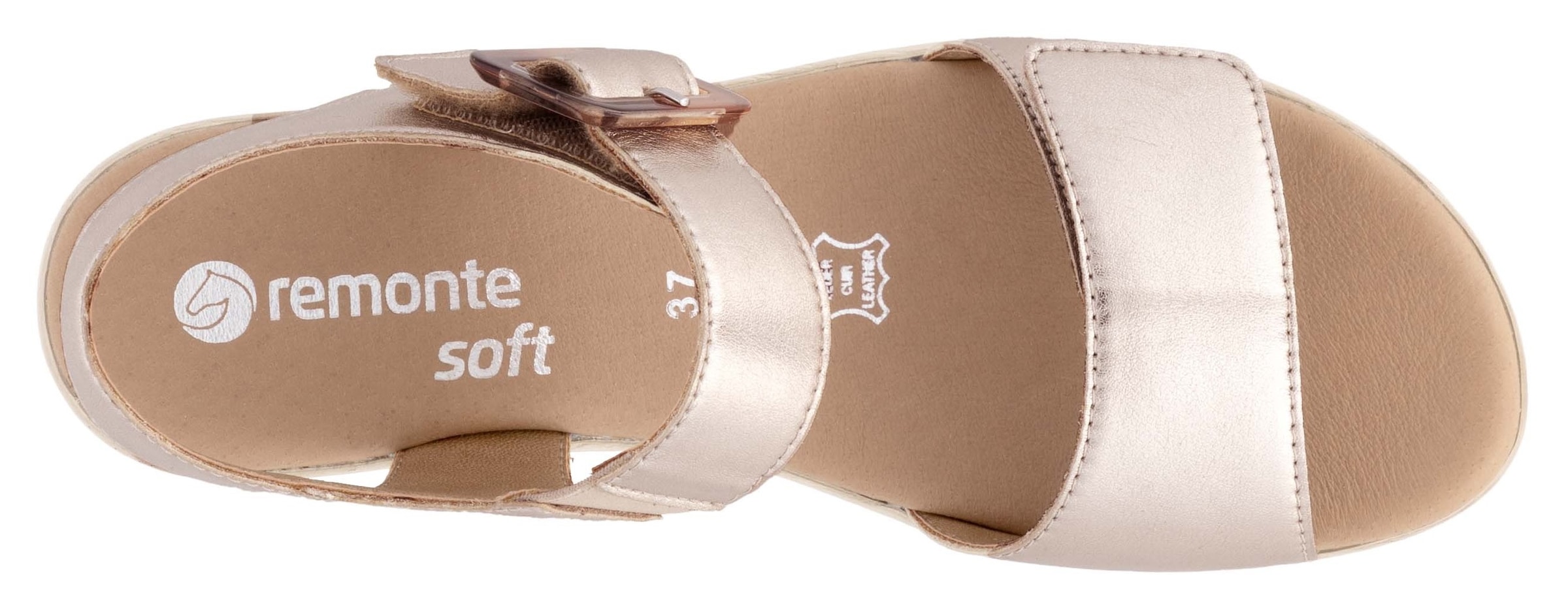 Remonte Sandalette, Blockabsatz, Sommerschuh, Sandale mit Klettverschlüssen