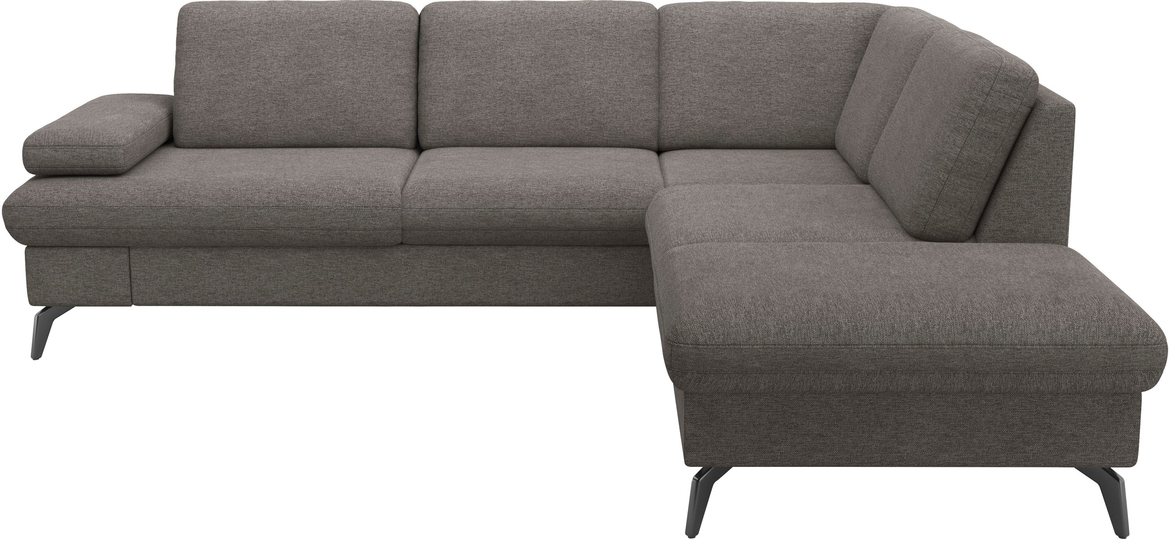 sit&more Ecksofa »Morris Jubi L-Form«, inkl. Armteilfunktion und 1 Zierkissen, wahlweise mit Bettfunktion