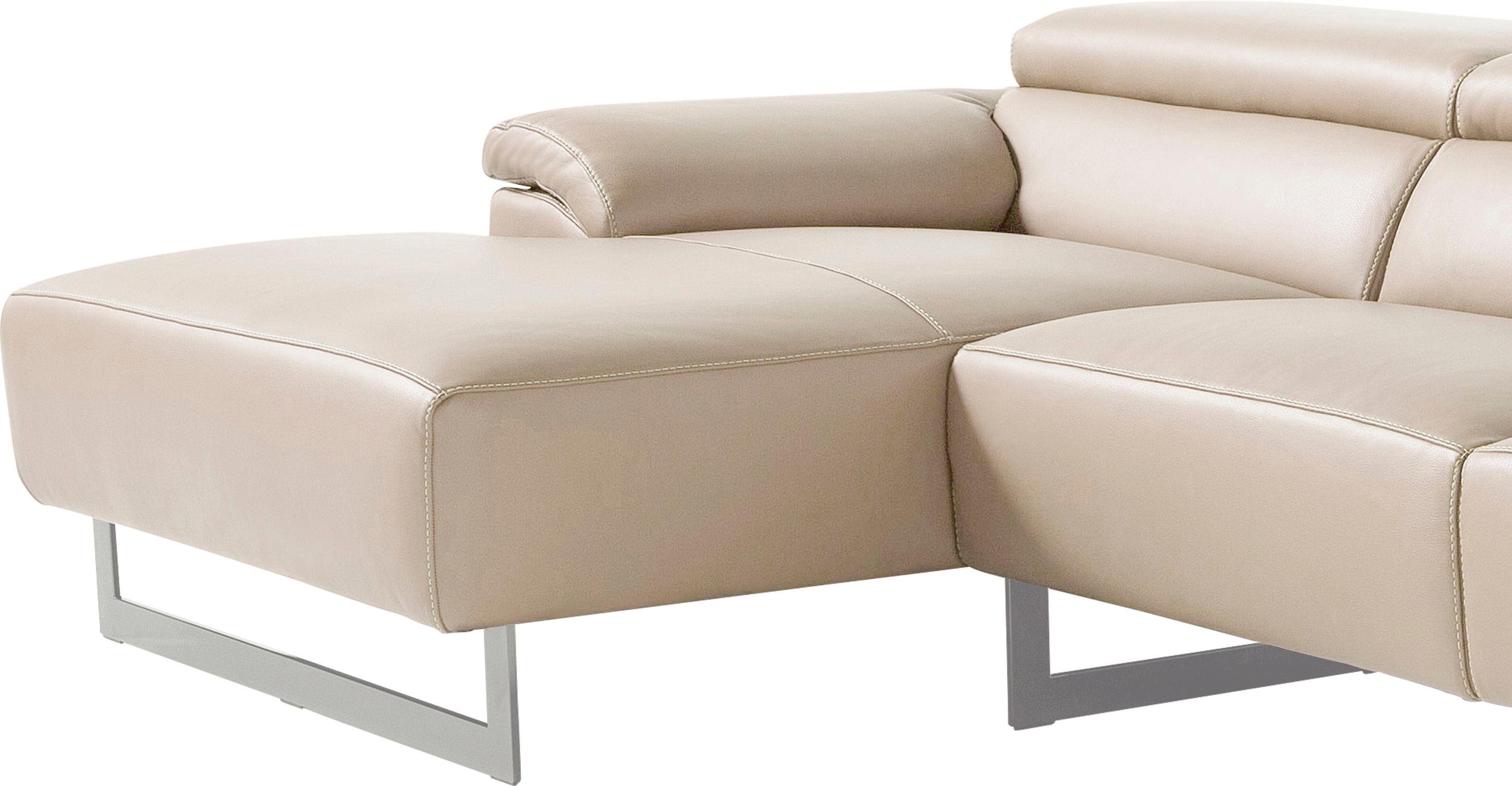 Thumbnail - Egoitaliano Ecksofa "Malika, edel und bequem, Designsofa mit hochwertigen Bezügen, L-Form", mit Recamiere, inkl. Kopftei...