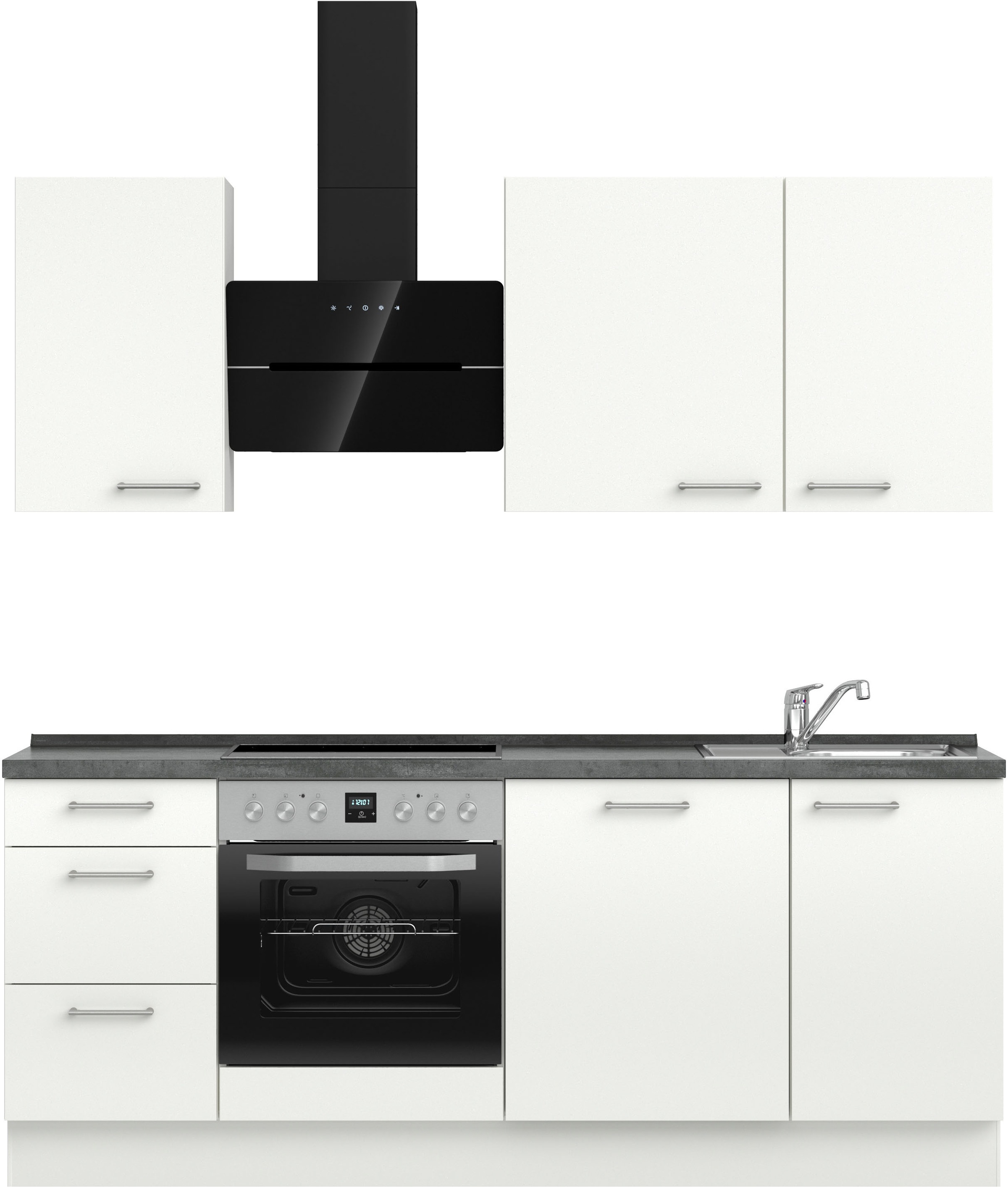 nobilia Küchenzeile ""Laser II", Ausrichtung wählbar, Breite 210 cm" vormon günstig online kaufen