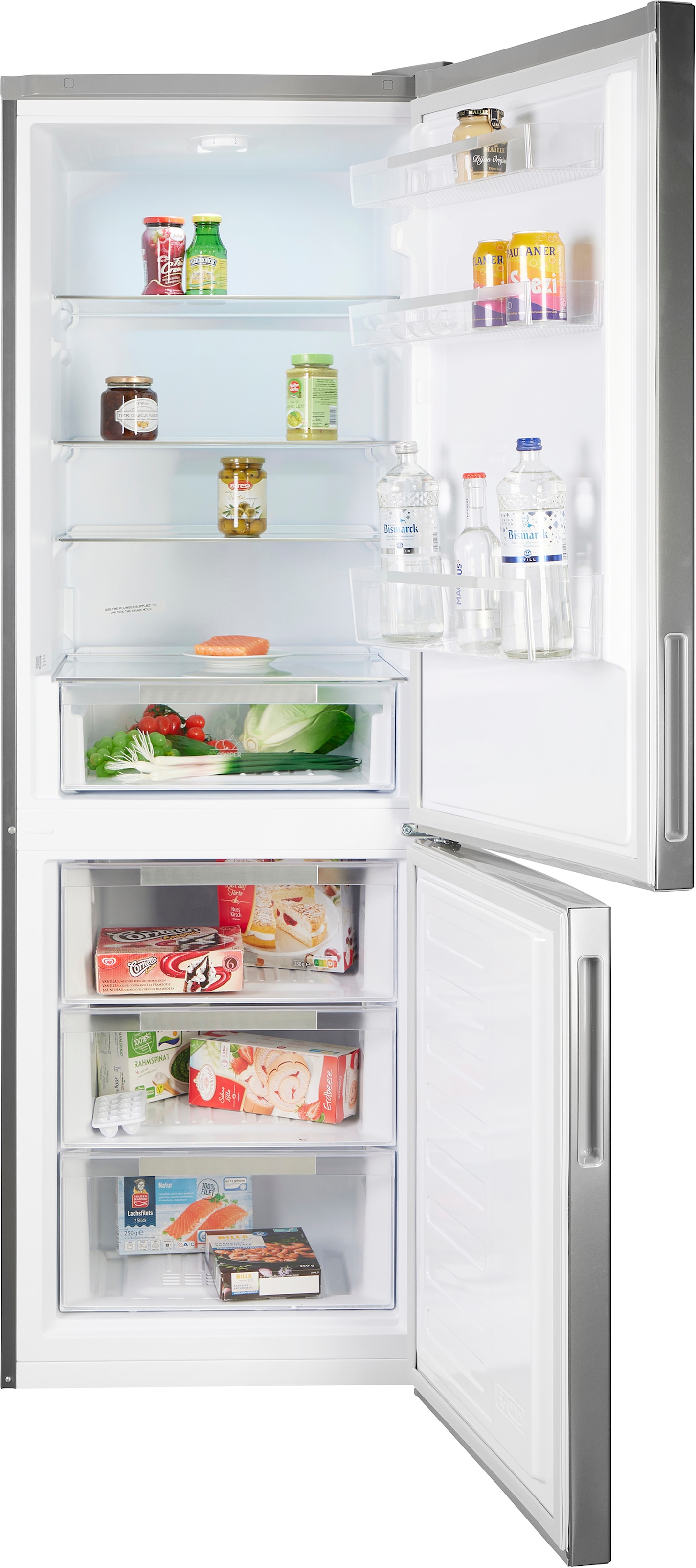 BAUKNECHT Kühl-/Gefrierkombination »KGL 1850 IN« 185,2 cm hoch 59,5 cm breit