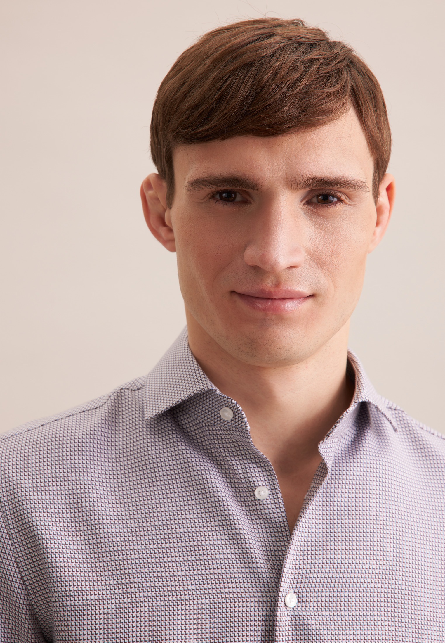 Thumbnail - seidensticker Businesshemd "Slim" Slim 1/1 Kentkragen Struktur