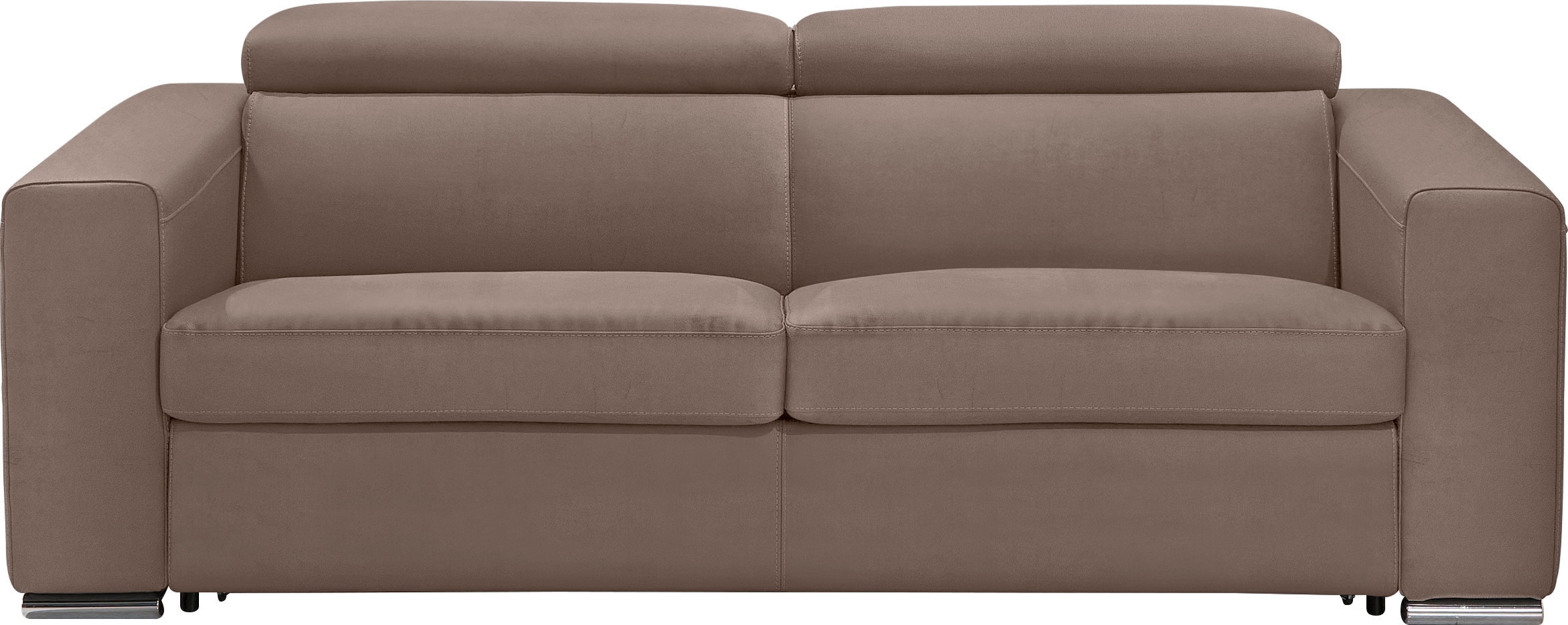 Egoitaliano Schlafsofa "Cabiria, Design und super Sitz- und Liegekomfort", Sofa inkl. Schlaffunktion, Kopfteile verstell