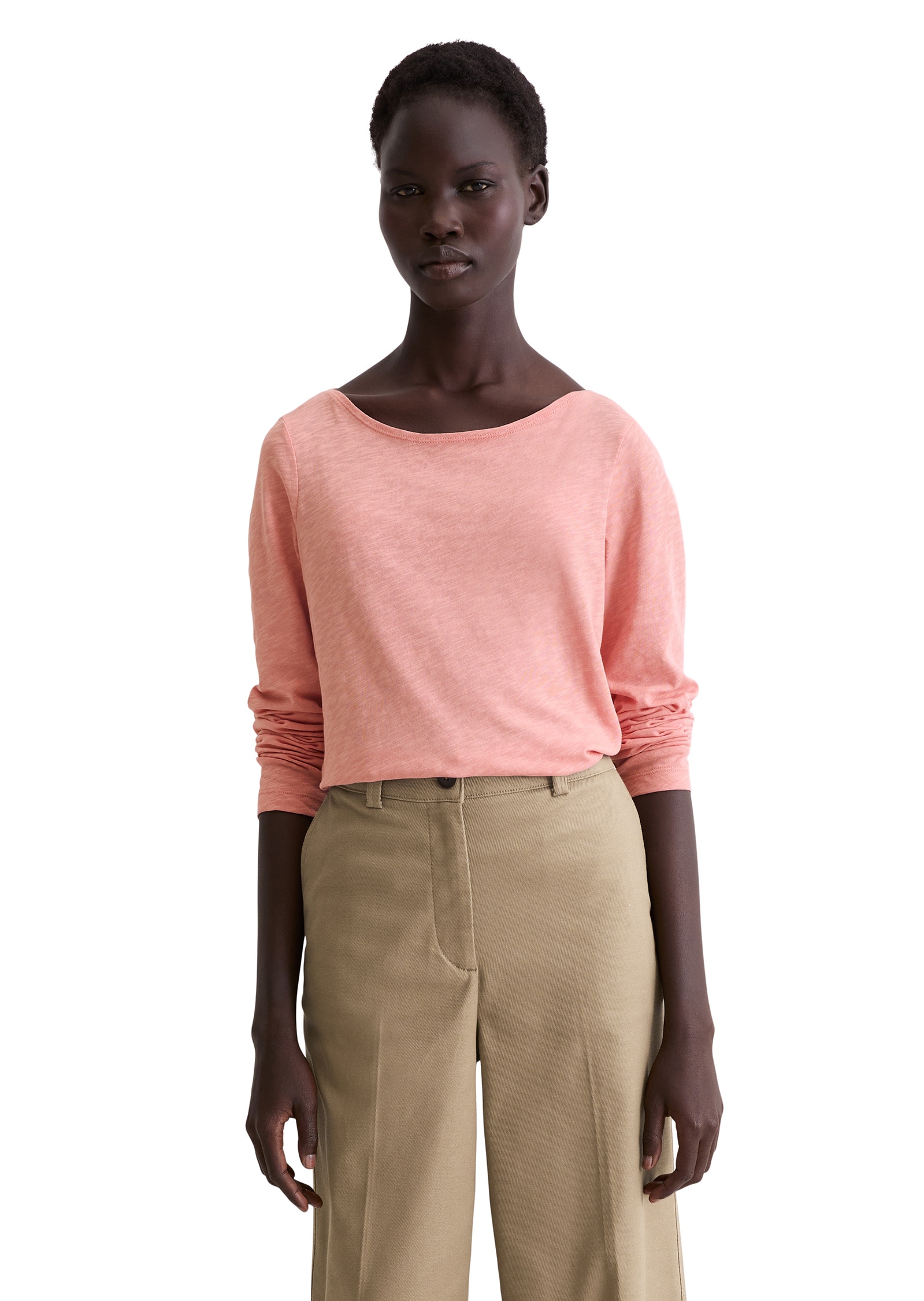 Marc OPolo Langarmshirt "aus Organic Cotton-Qualität" günstig online kaufen